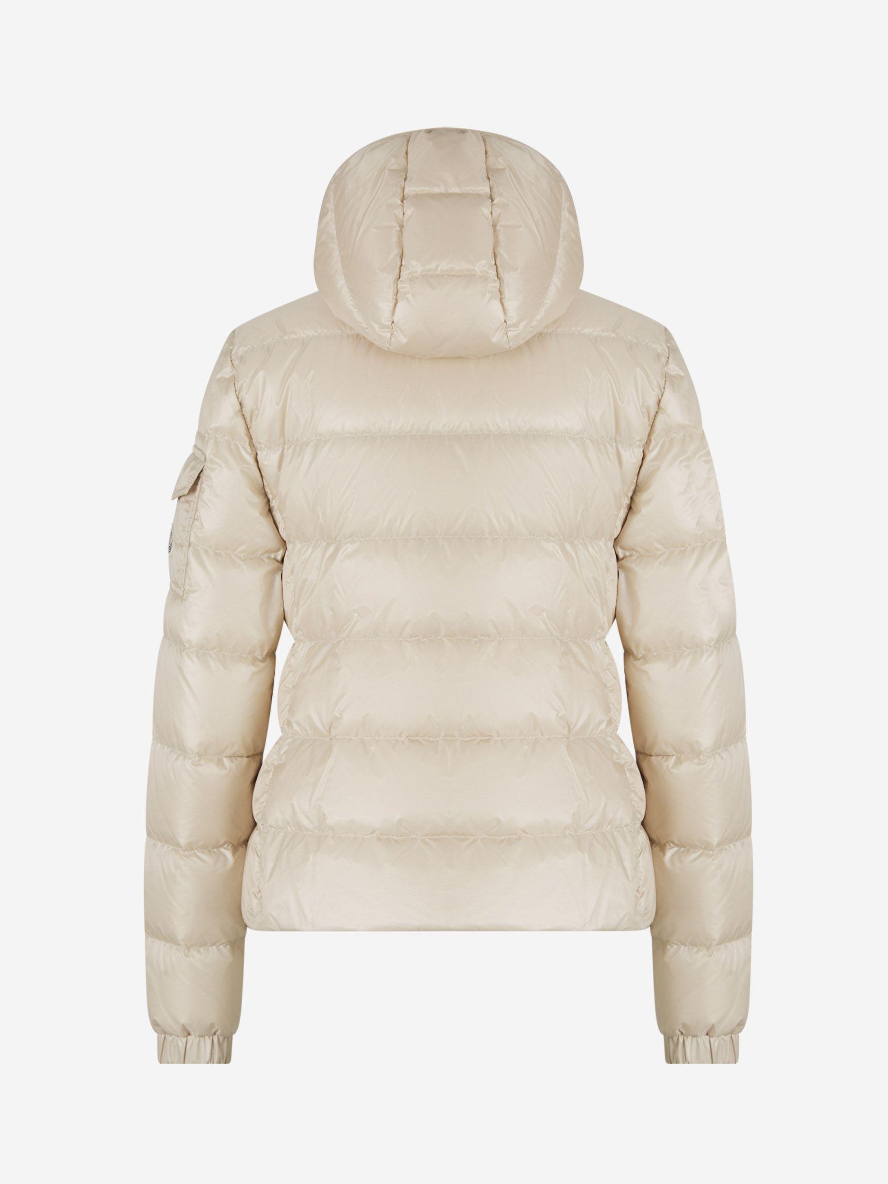 Moncler Gles Padded Jacket in Natural | Lyst