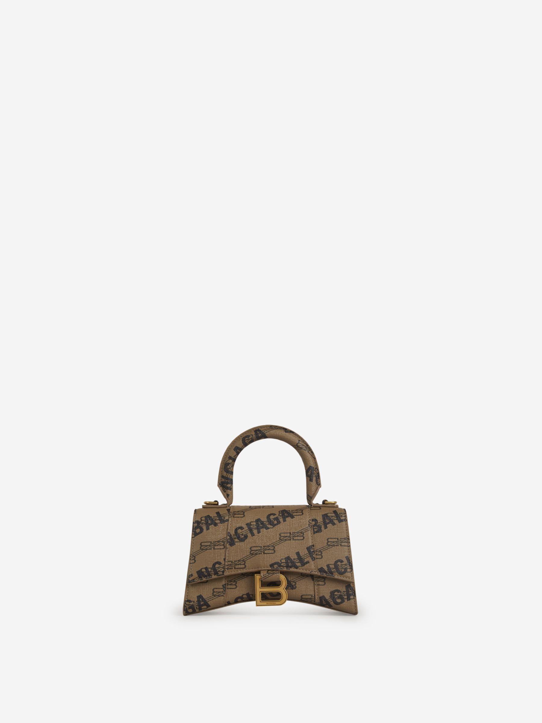 Balenciaga Monogram S Hourglass Bag in Natural Lyst Australia