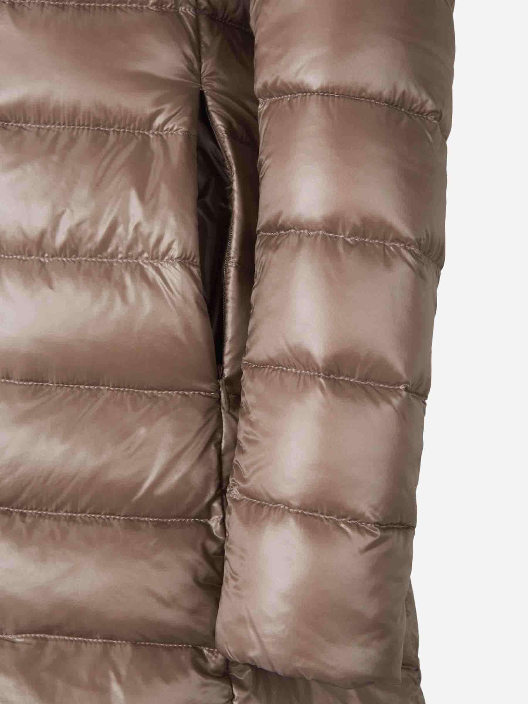 【関税＆送料込み】Herno Amelia Trapeze Quilted Jacket Herno Amelia Trapeze Quilted Jacket in Brown | Lyst