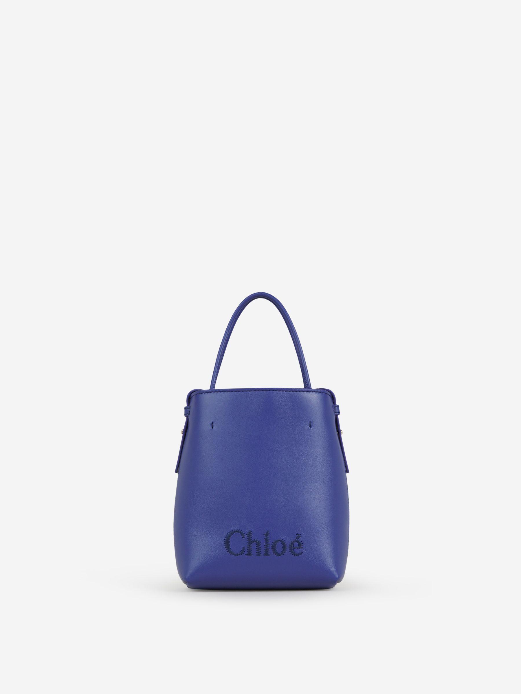Chloé Sense Mini Tote Bag in Blue | Lyst
