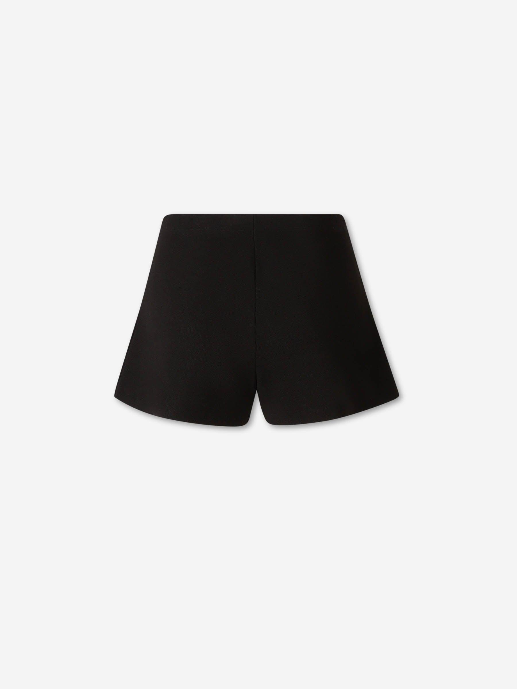 CU Fashion Shorts Culotte Femme – Noir, Taille S, Taille Haute, 100% Polyester