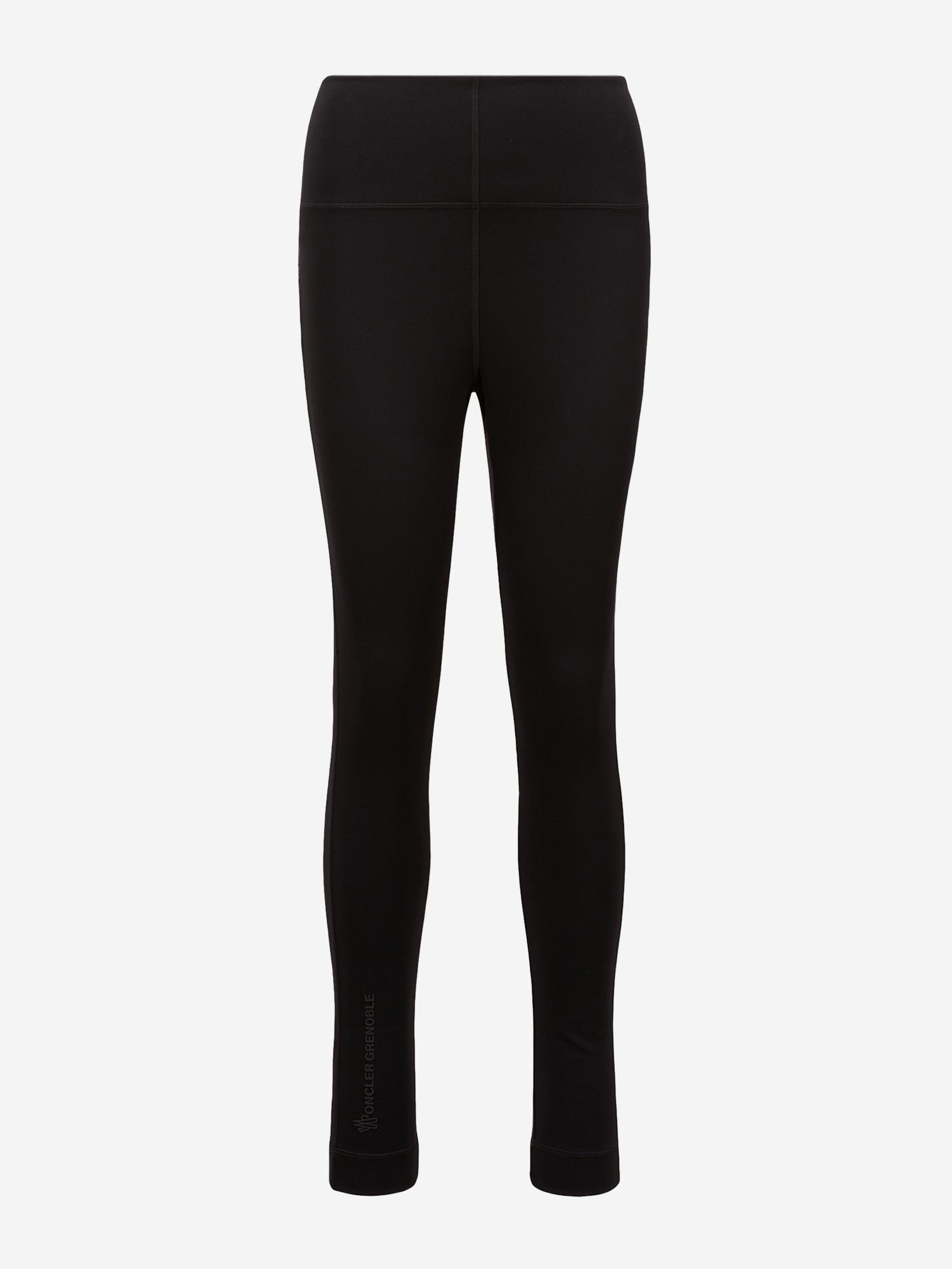 【関税込み】MONCLER Technical jersey leggings Moncler Technical Jersey Leggings in Black | Lyst