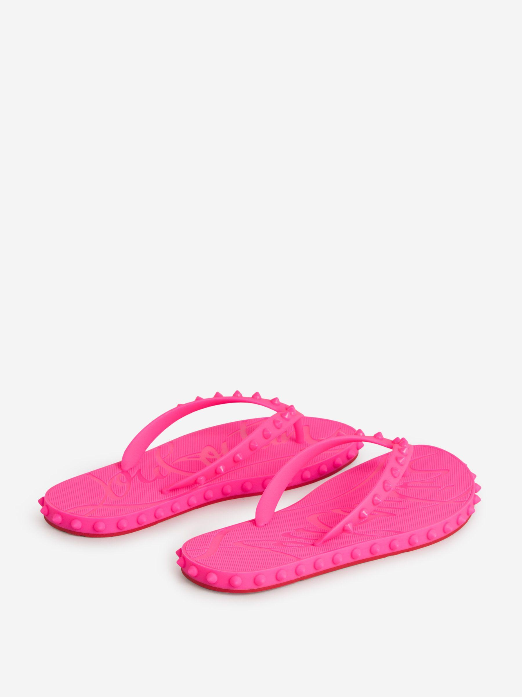 Christian Louboutin Super Loubi Flip Sandals in Pink | Lyst