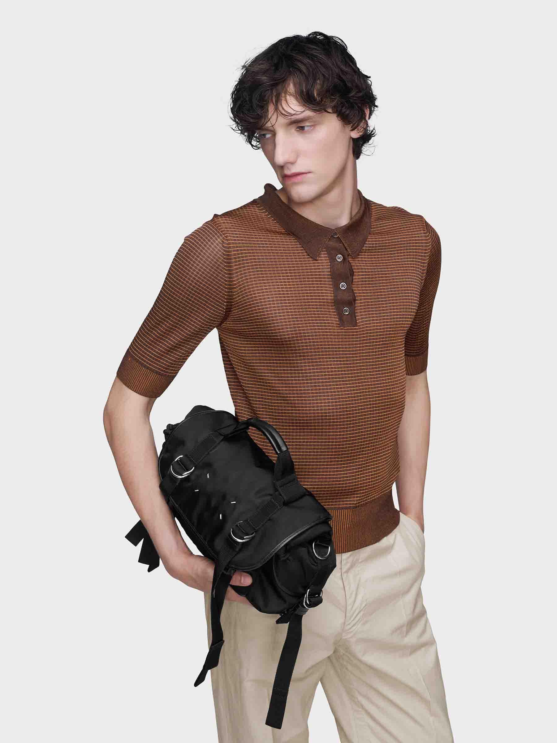 Maison Margiela Messenger Bag in Black for Men | Lyst