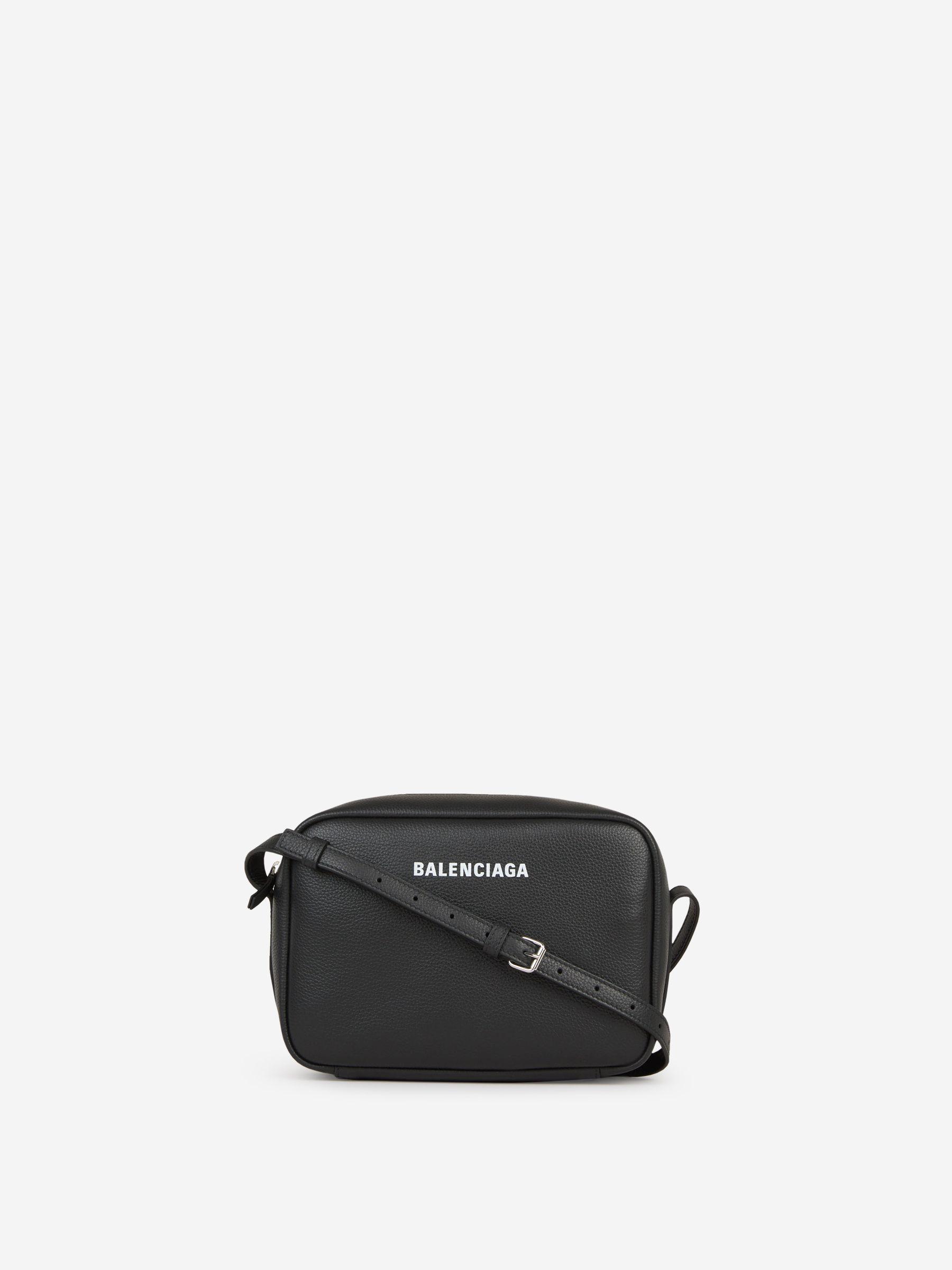 Balenciaga Small Everyday Calfskin Leather Camera Bag - White In