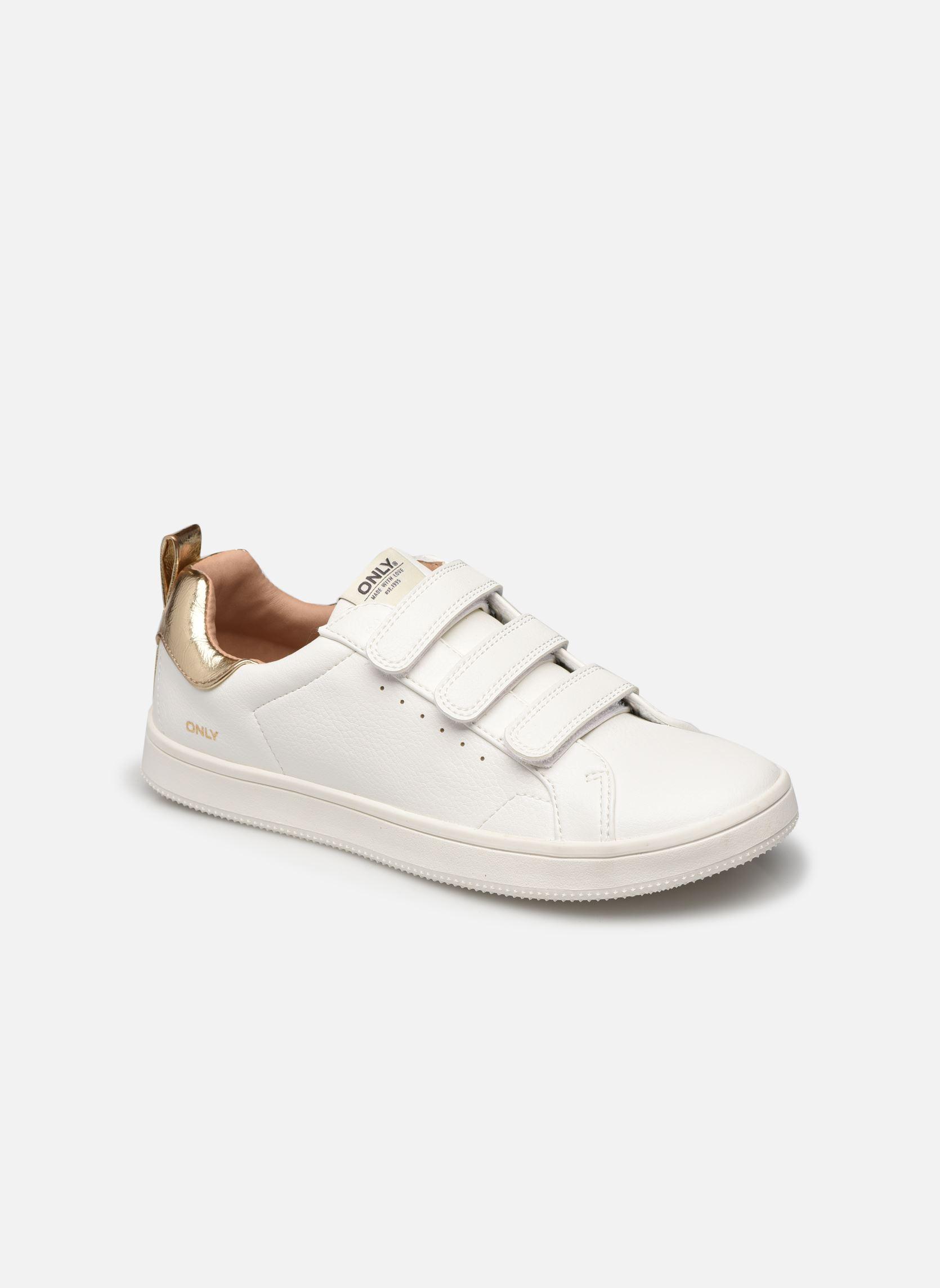 ONLY ONLSHILO-38 PU VELCRO SNEAKER in Weiß - Lyst