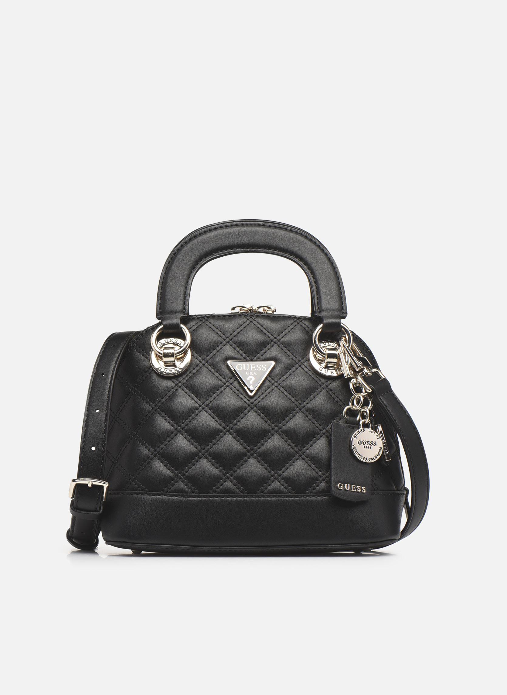 Guess CESSILY SMALL DOME SATCHEL in Schwarz | Lyst DE