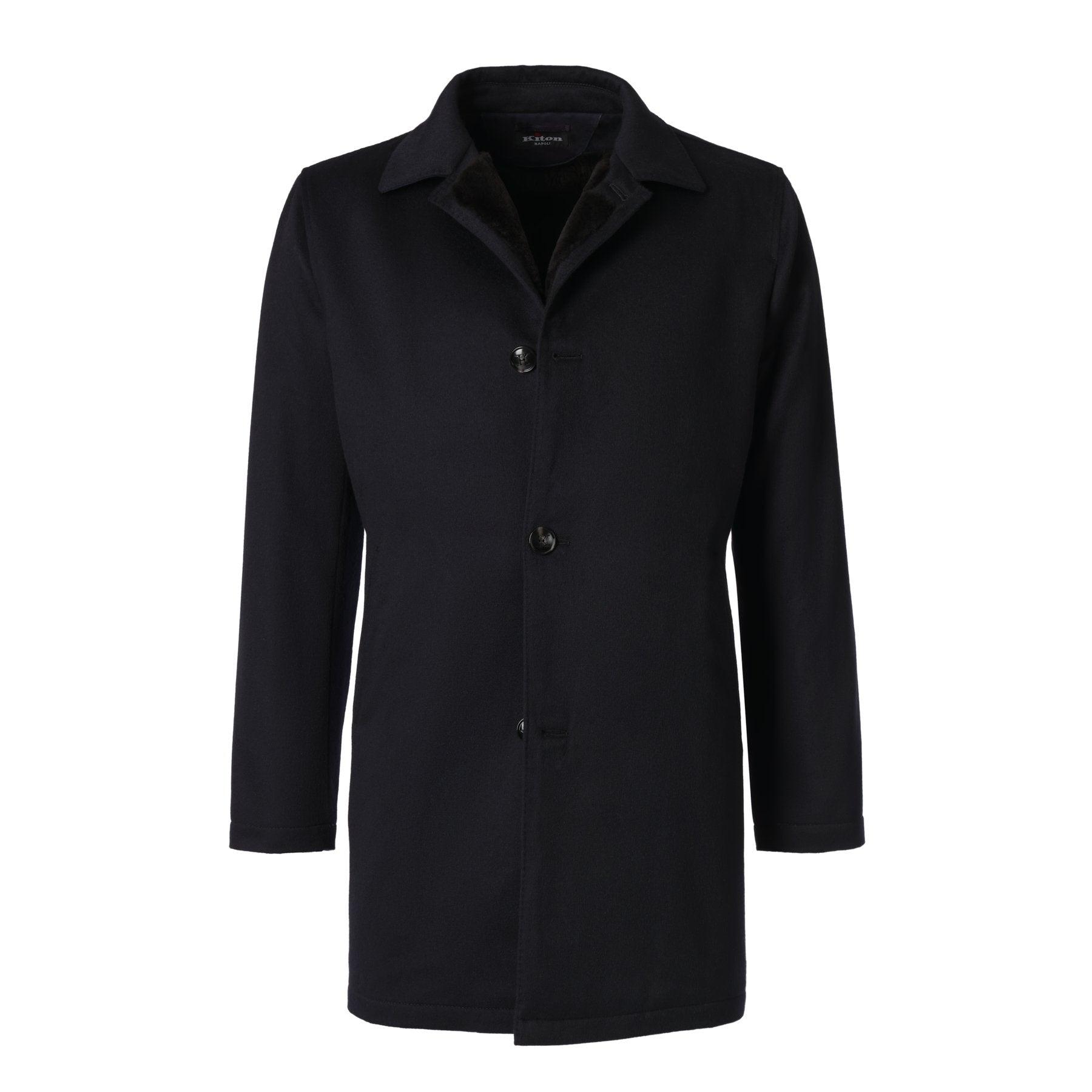 Kiton Single-breasted Cashmere Coat 