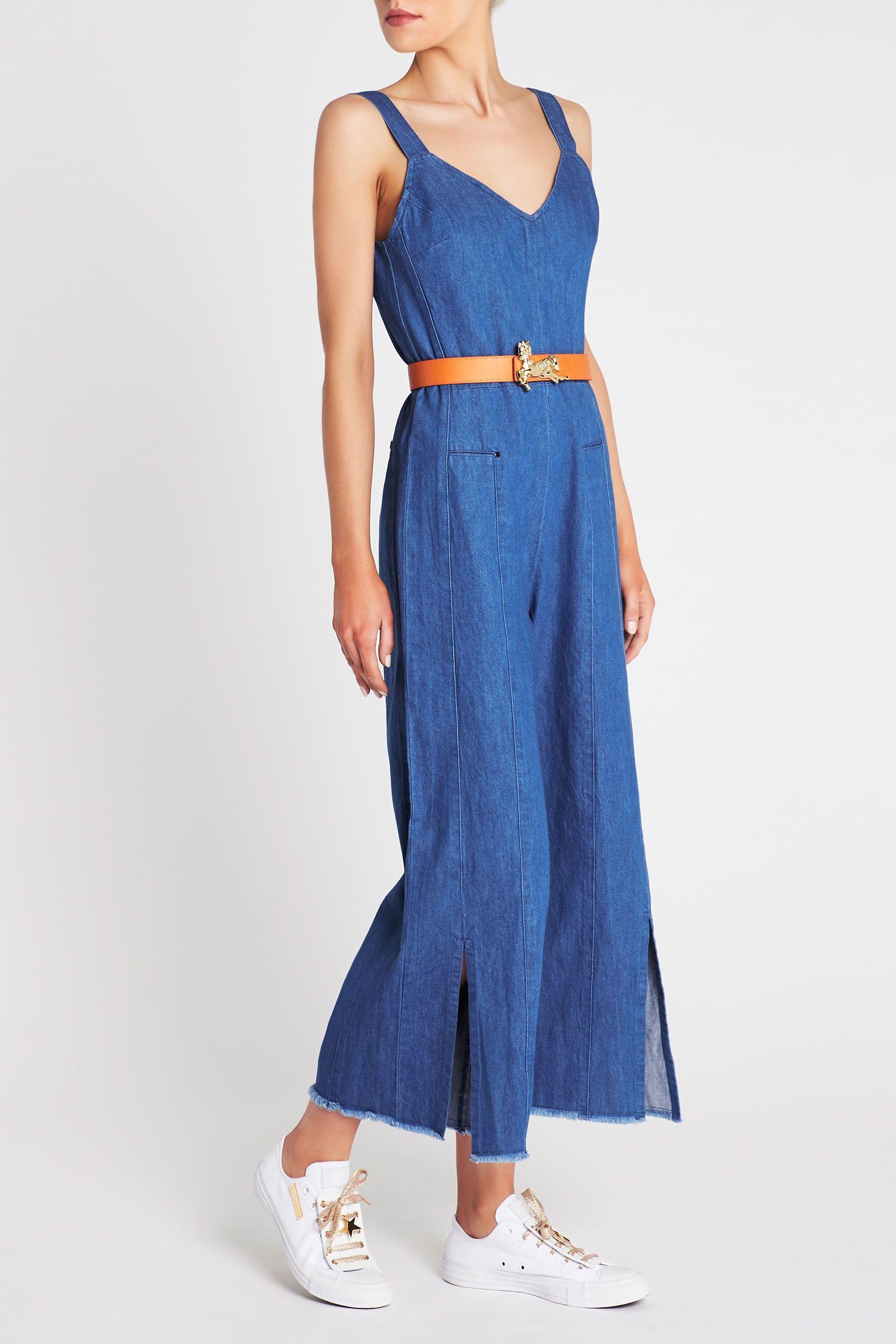 sass and bide denim jumpsuit