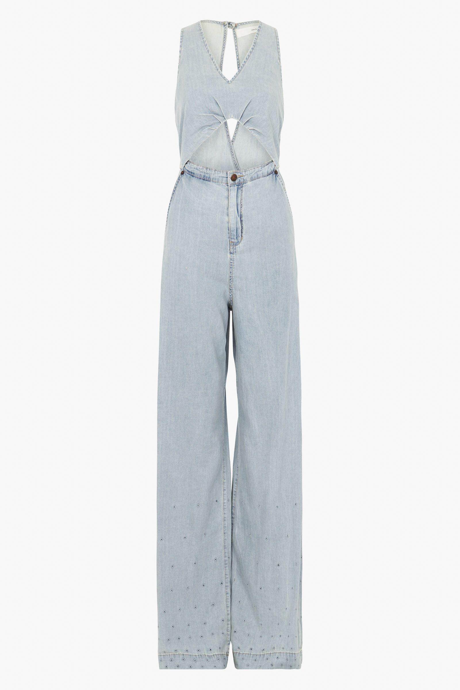 sass and bide denim jumpsuit