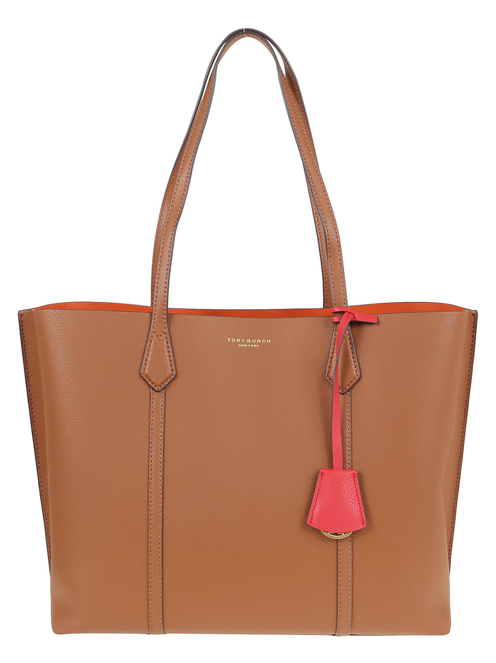 Tory Burch Leather Perry Triple Compartment Tote in Brown - Lyst