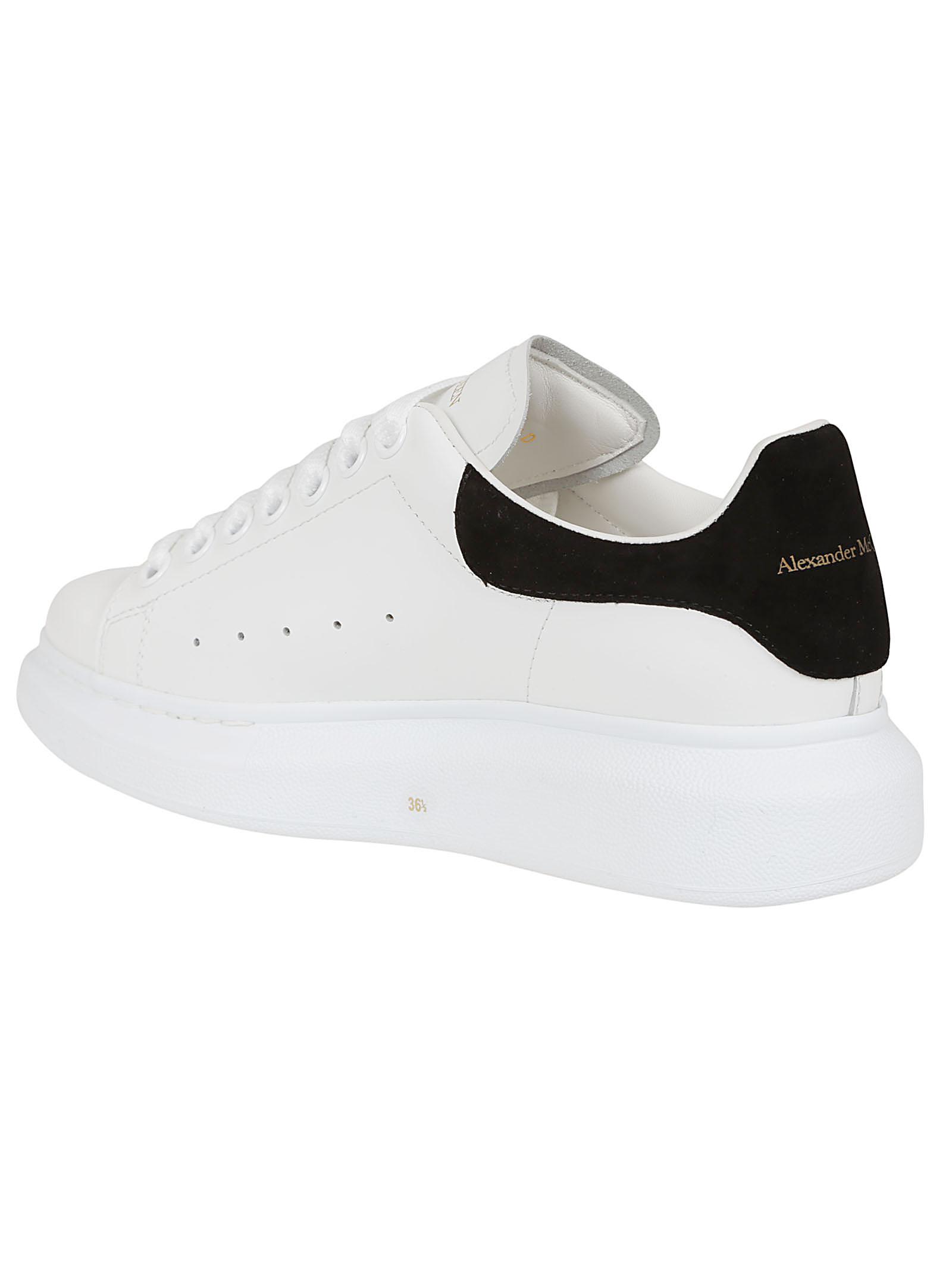 Alexander McQueen Suede-trimmed Leather Exaggerated-sole Sneakers in ...