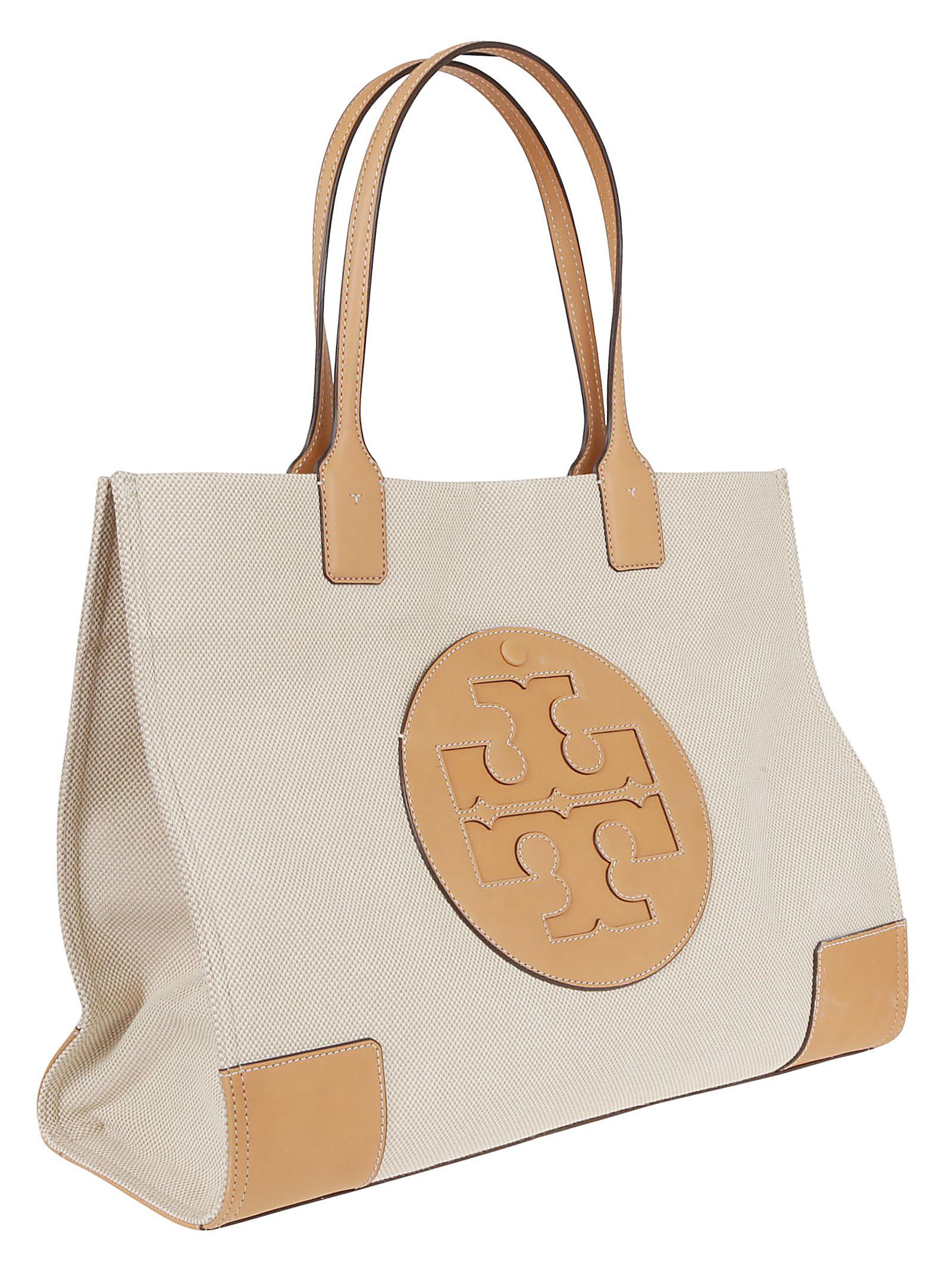 Tory Burch Ella Canvas Tote in Natural / Ivory (Natural) - Lyst