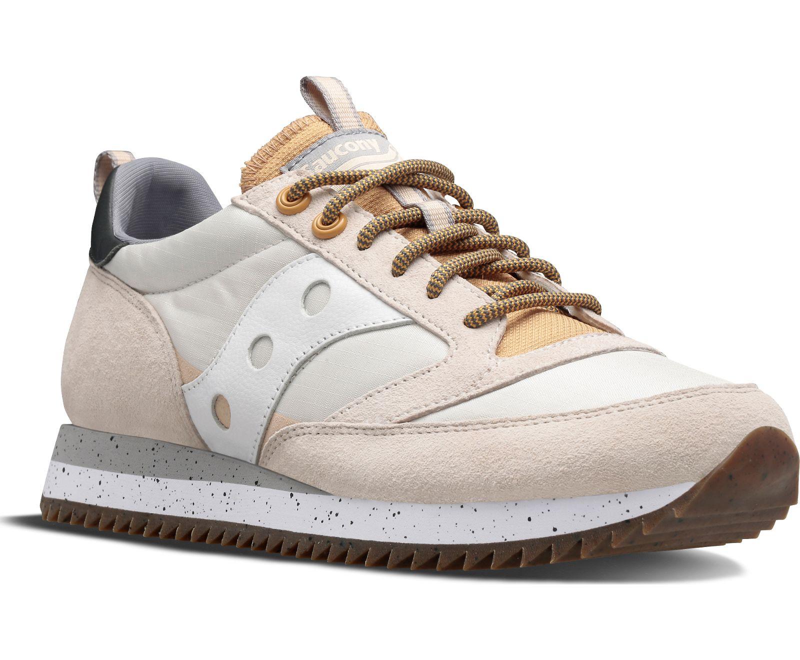 white leather saucony