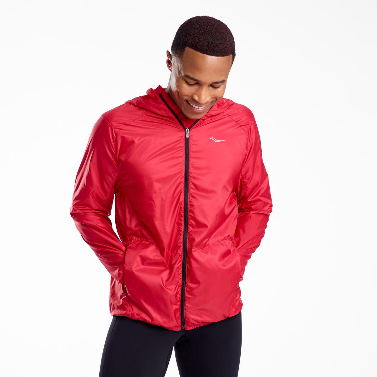 Saucony Synthetic Packaway Jacket in Red for Men Lyst