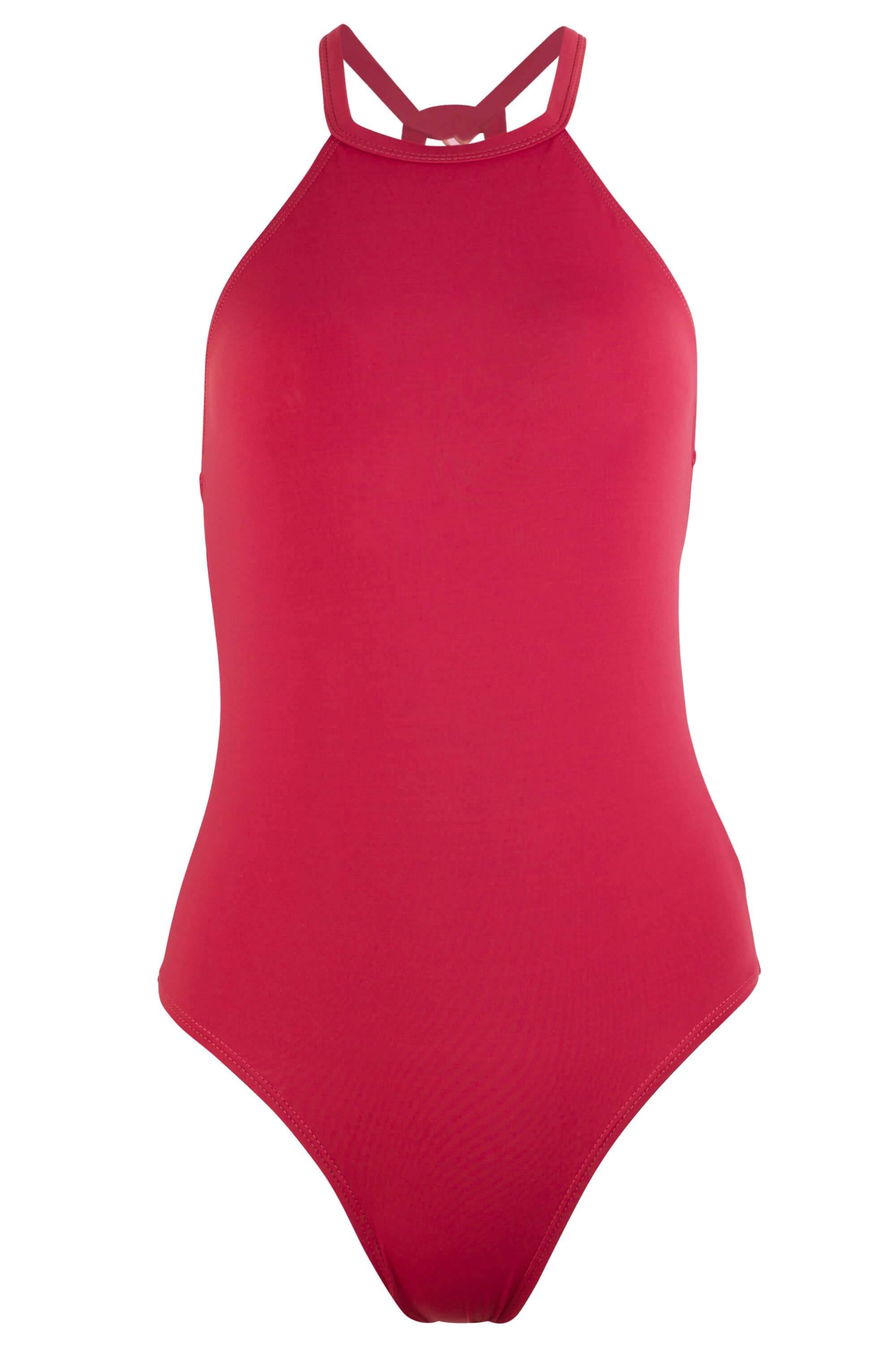 Sauipe Swimwear Denise High Neck One Piece Swimsuit in Red Lyst