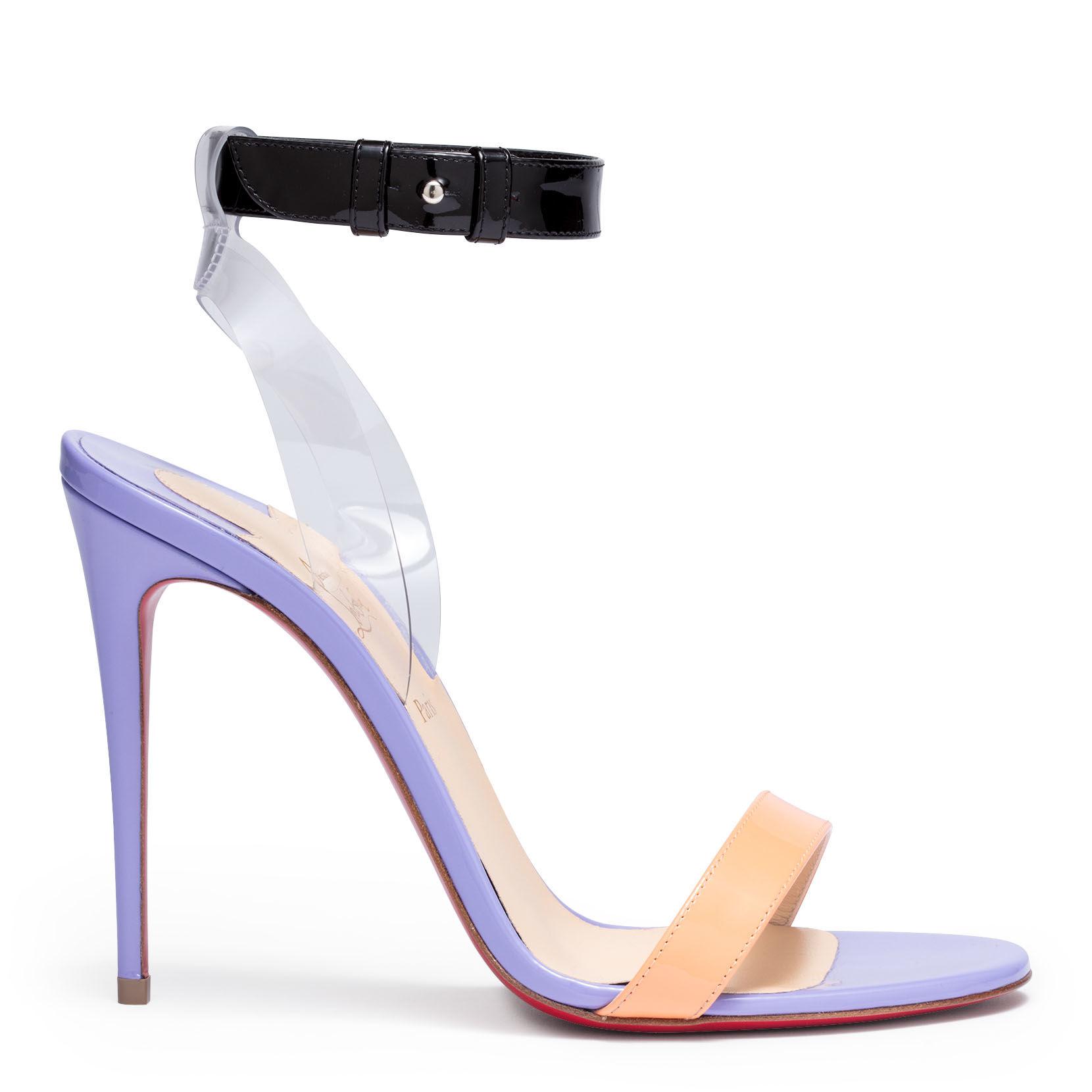 leather checkerboard mule sf