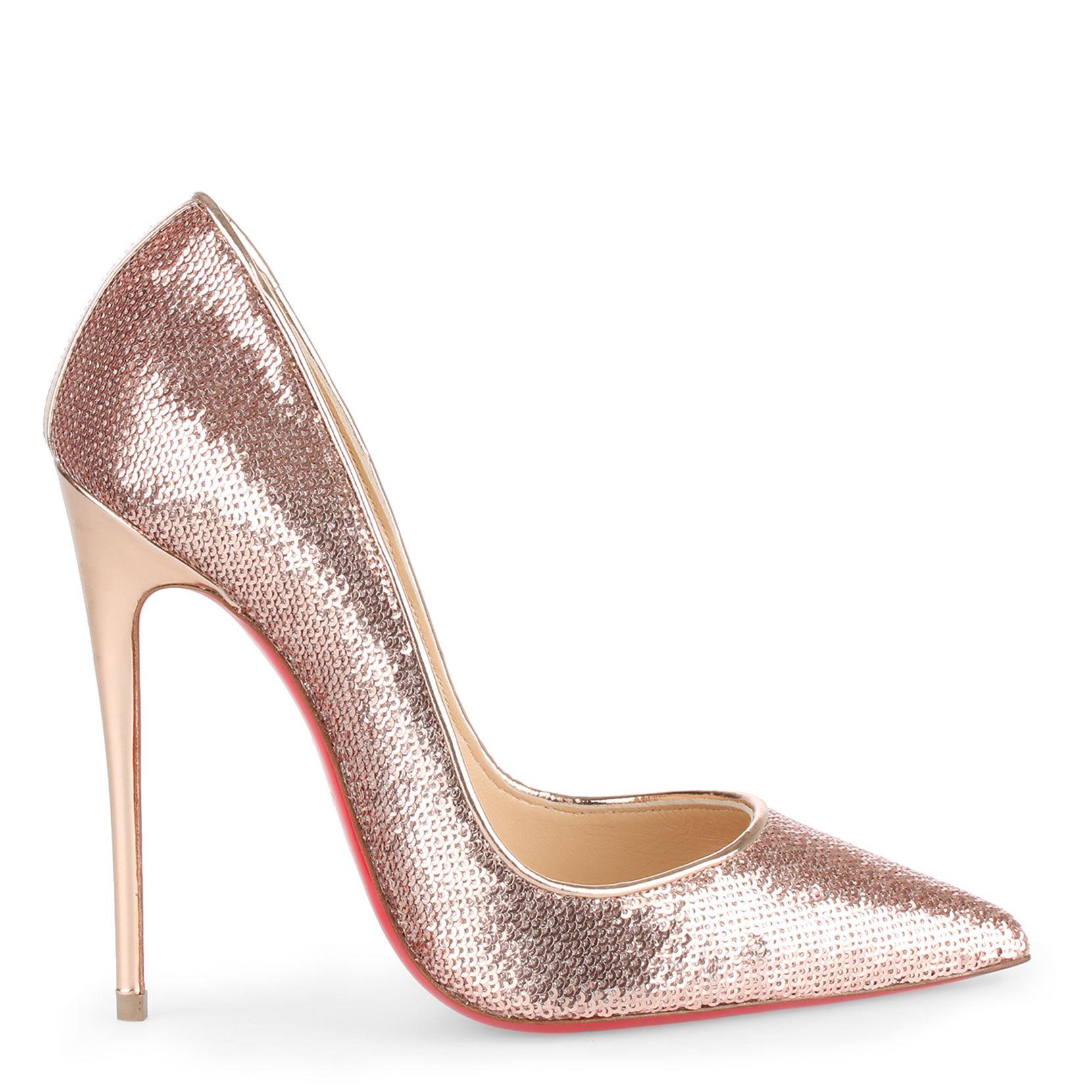 Christian Louboutin Leather So Kate 120 Blush Sequin Pumps in Pink Lyst