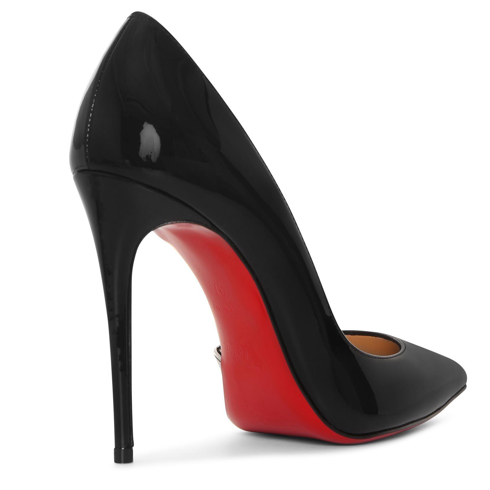 Christian Louboutin Leather Pigalle 100 Patent Calf Black - 97% - Lyst