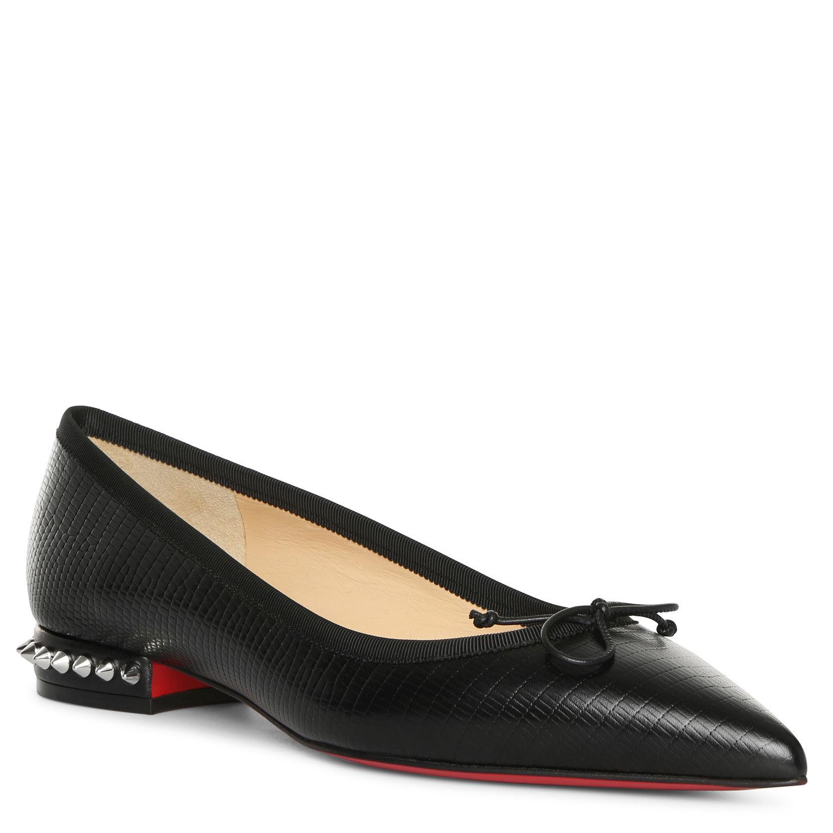 louboutin mesh flats