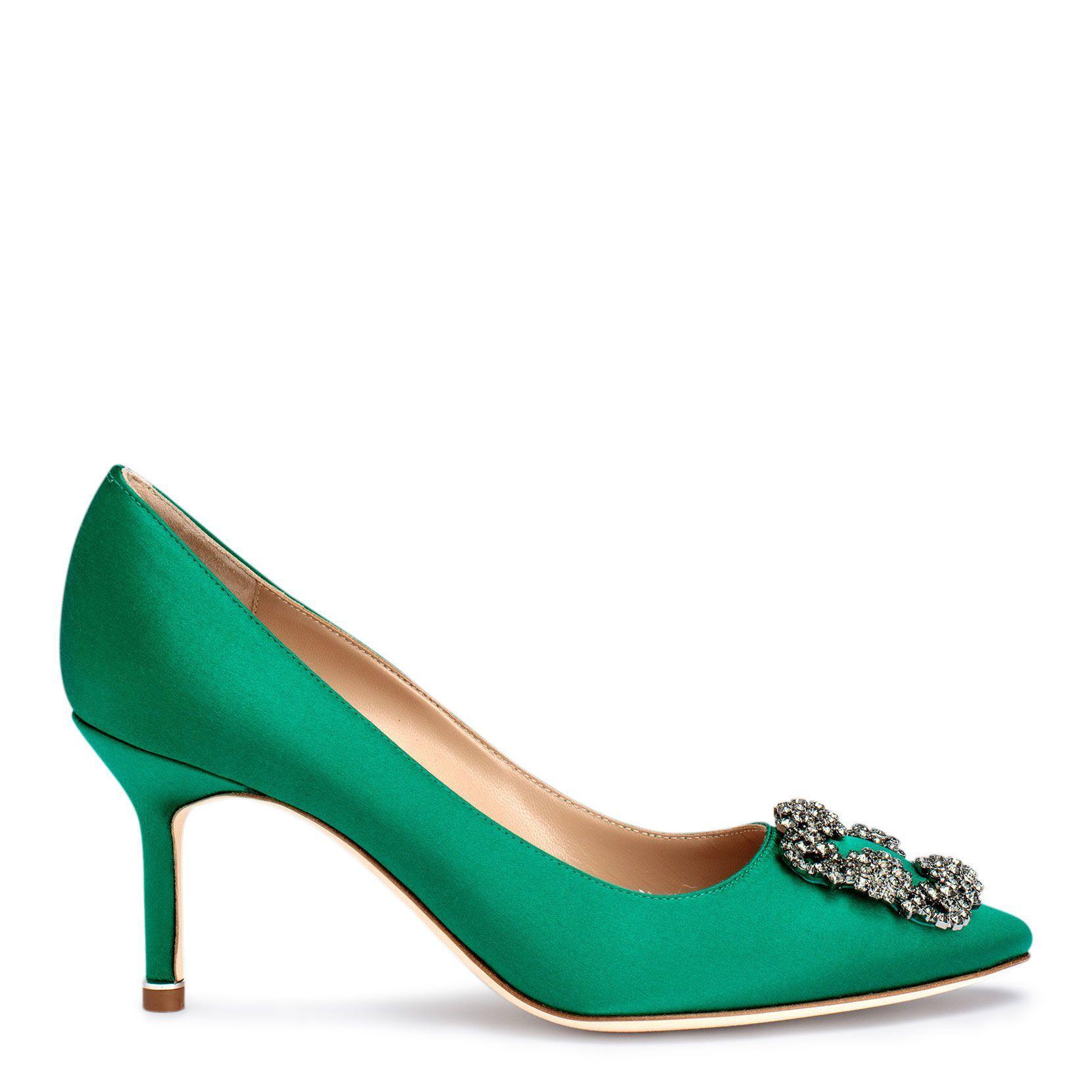 emerald manolo blahnik