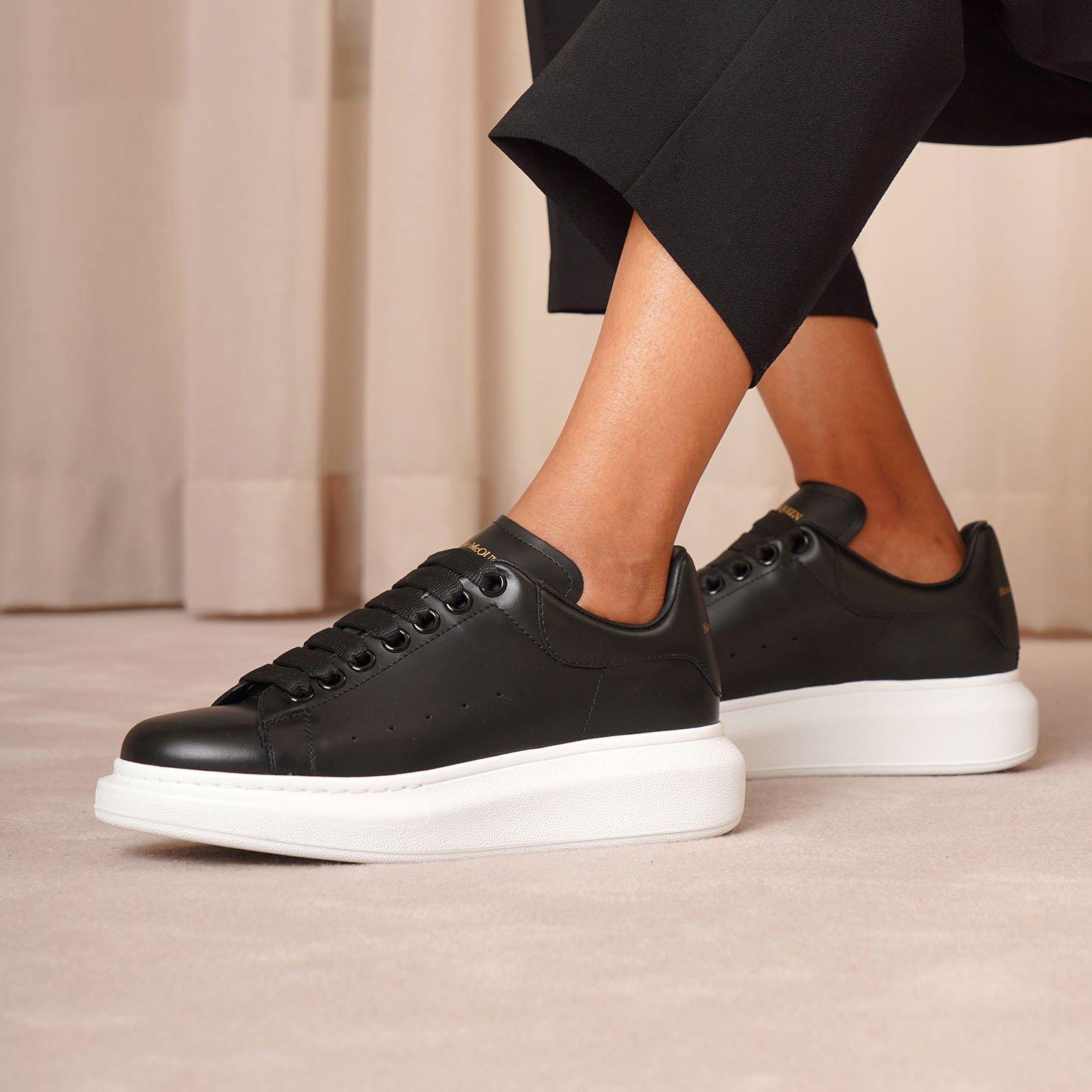 Alexander McQueen Leather Sneakers Black - Save 22% - Lyst