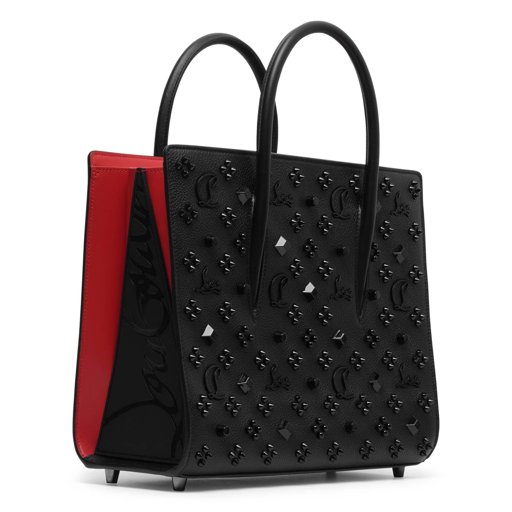 Christian Louboutin Paloma Mini Embellished Top Handle Bag in Black Lyst