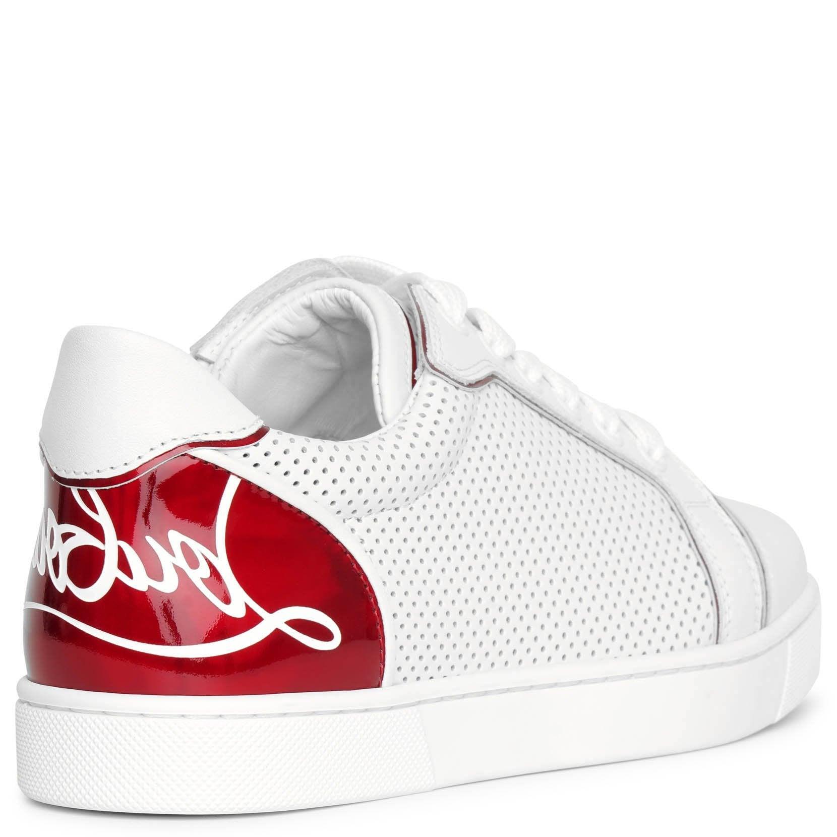 Christian Louboutin Leather Fun Vieira White Sneakers | Lyst