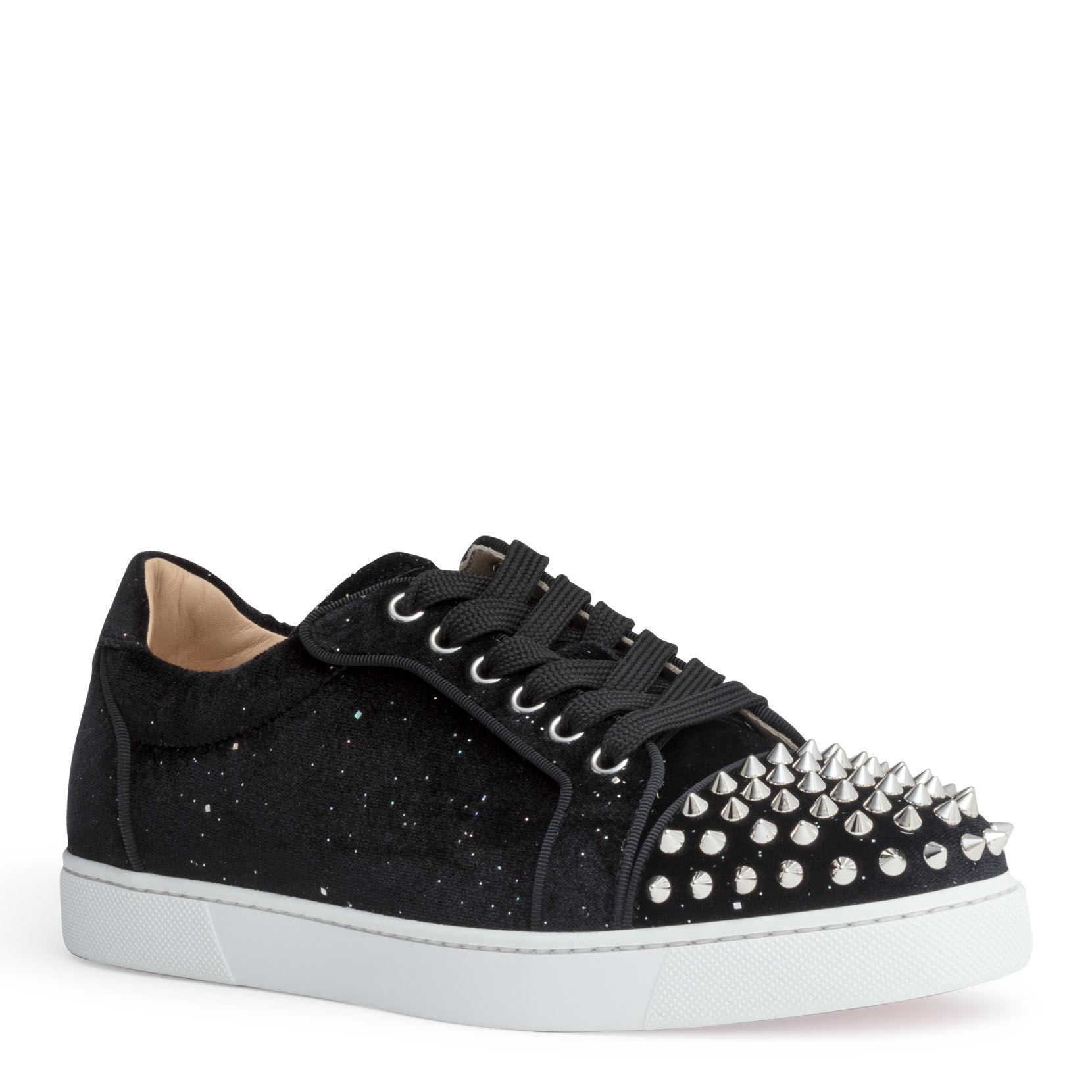 louboutin velvet sneakers