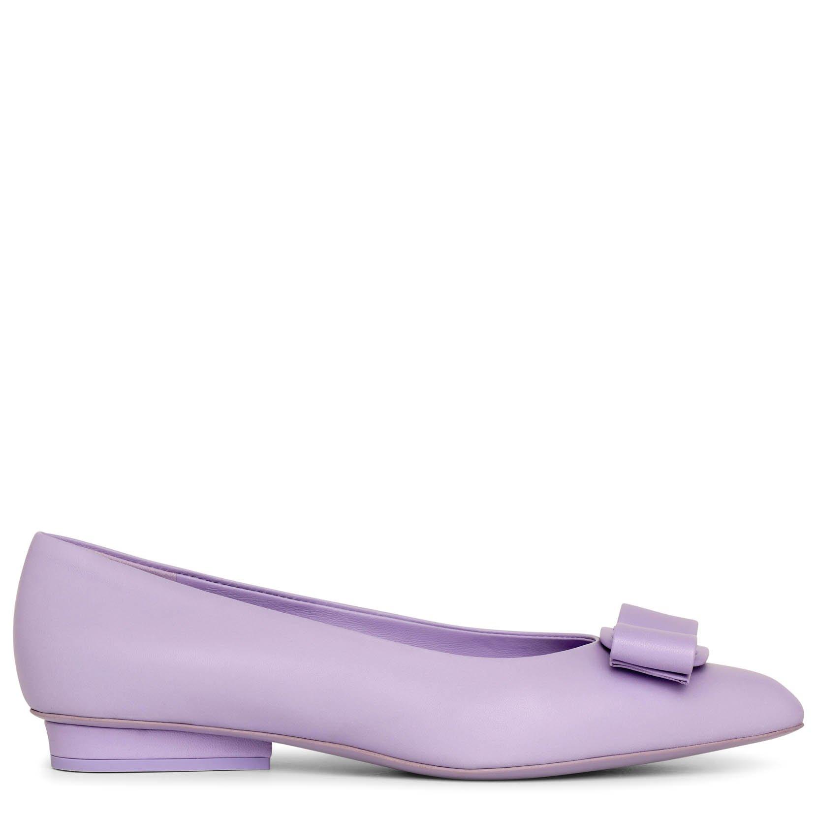 lilac flat shoes