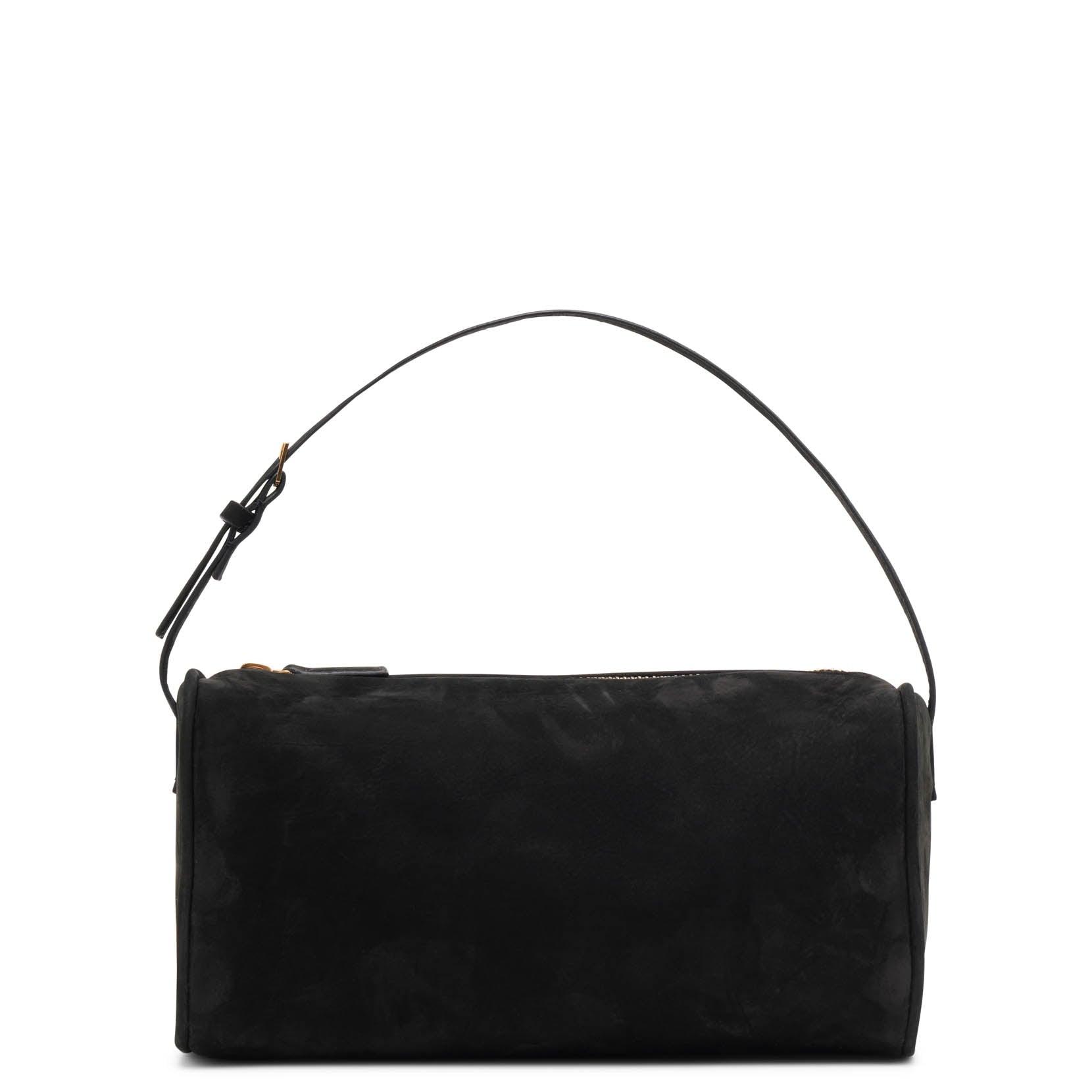 The Row 90's Black Nubuck Bag | Lyst