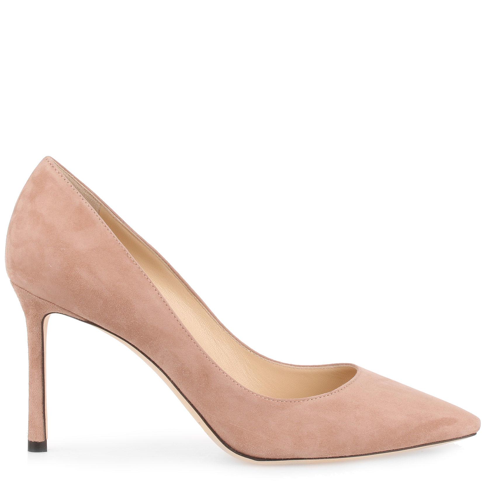 Jimmy Choo Romy 85 Ballet Pink Suede Pump Us Lyst