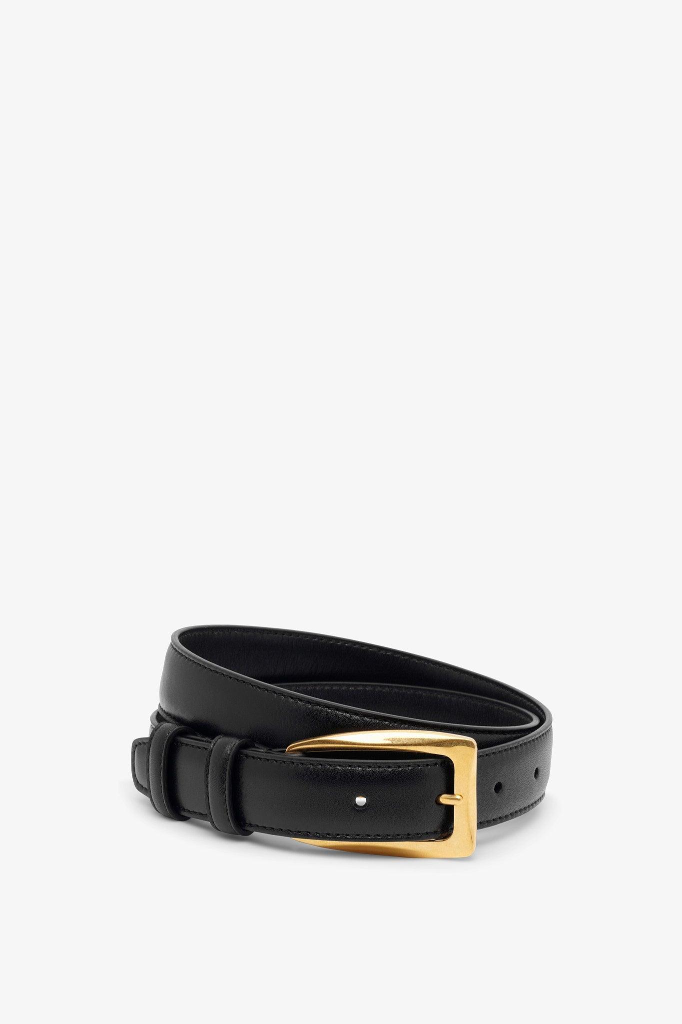 The Row Arco Black Gold Buckle Belt Lyst UK