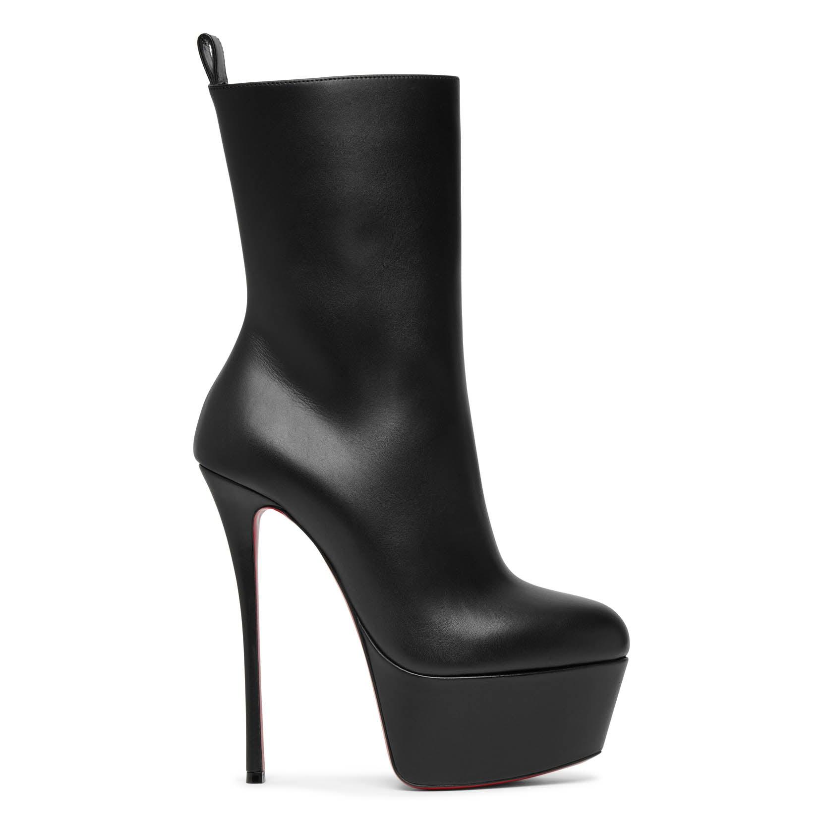 Christian Louboutin Dolly Black 160 Platform Leather Boots | Lyst