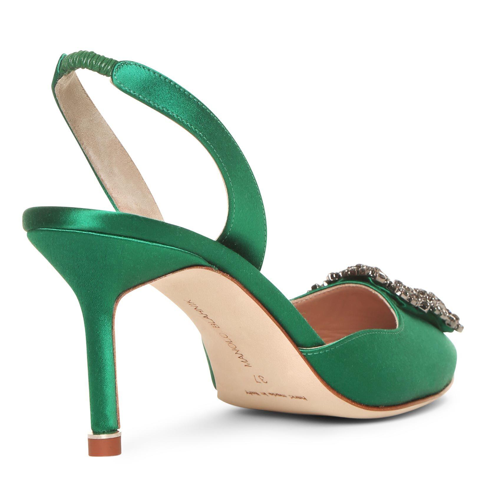 manolo blahnik emerald green
