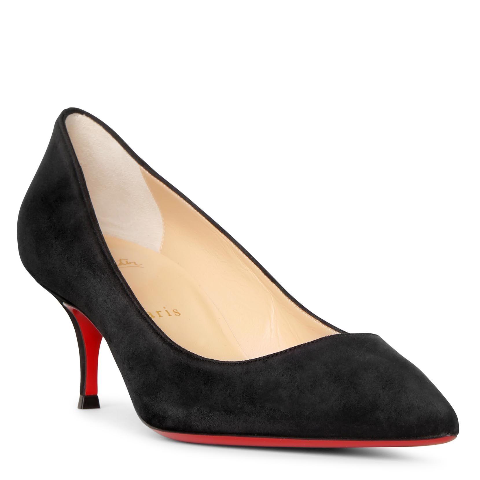 Christian Louboutin Kate 55 Suede Pumps in Black Lyst