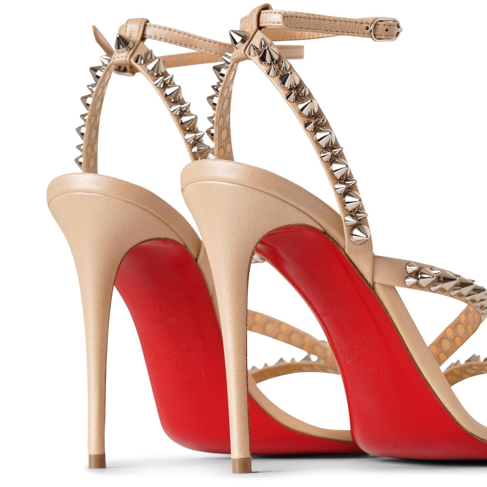 christian louboutin nude sandals