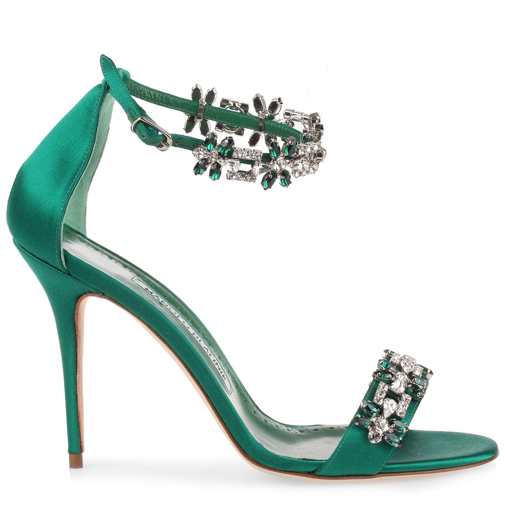 emerald manolo blahnik