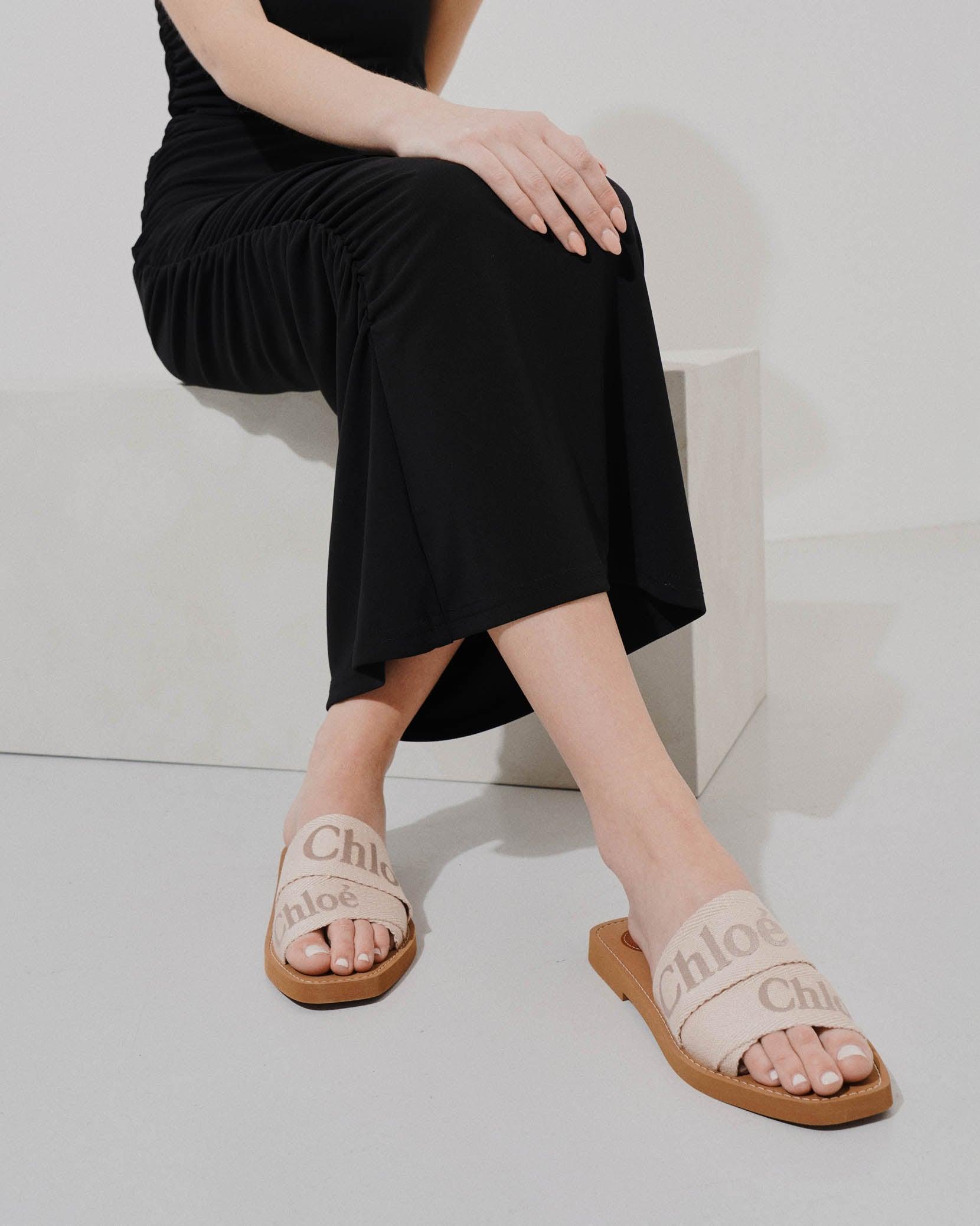 Chlo Woody Slides in Pink Lyst UK