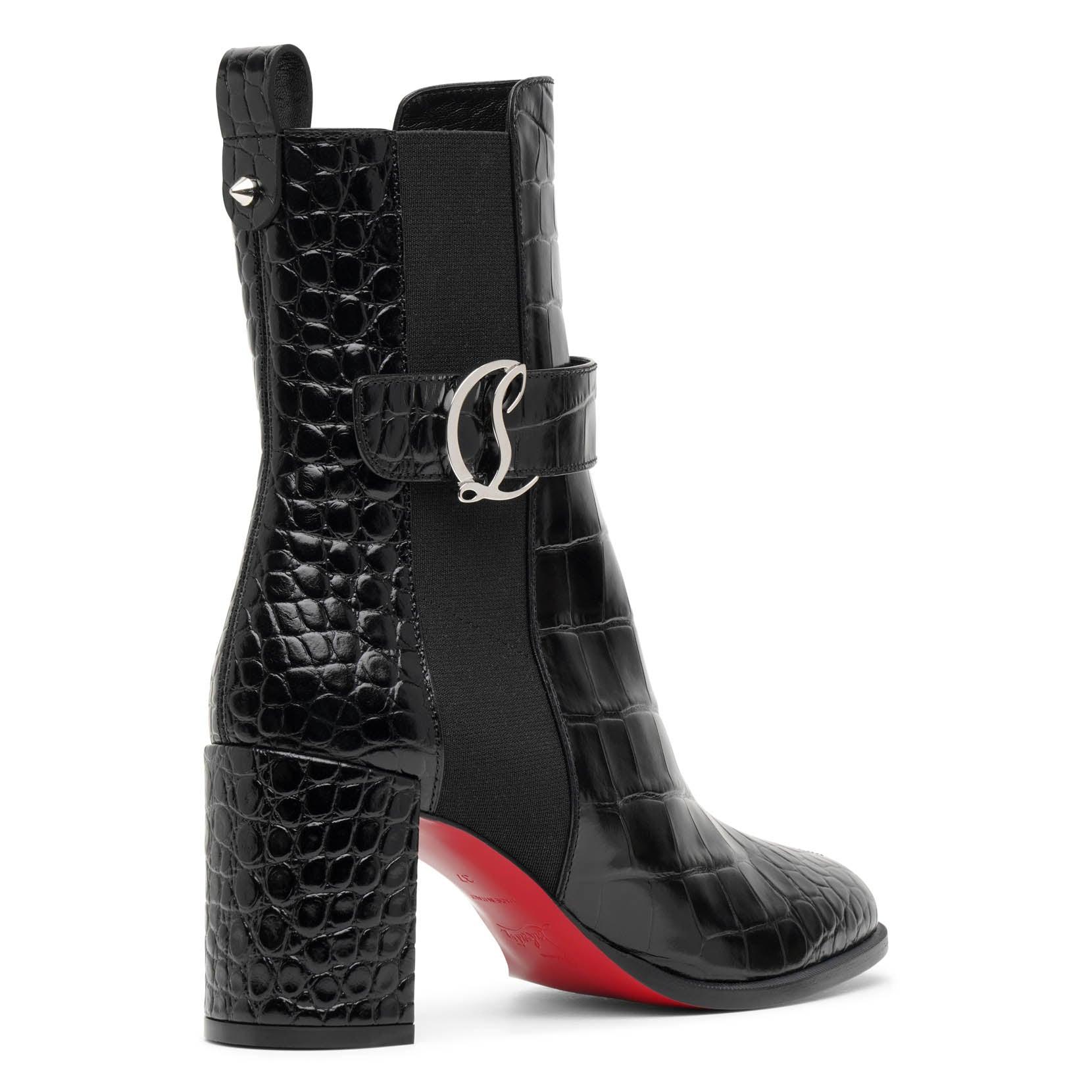 CL Chelsea Leather Ankle Boots in Black - Christian Louboutin