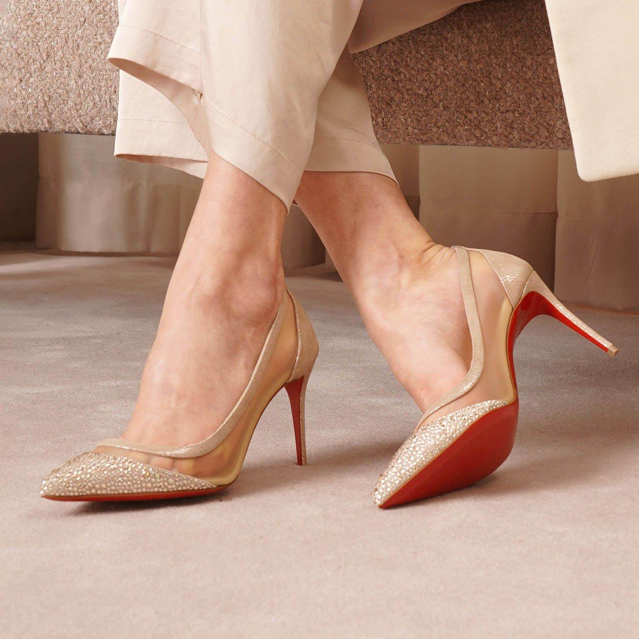 Galativi Strass 85 Nude Pumps 