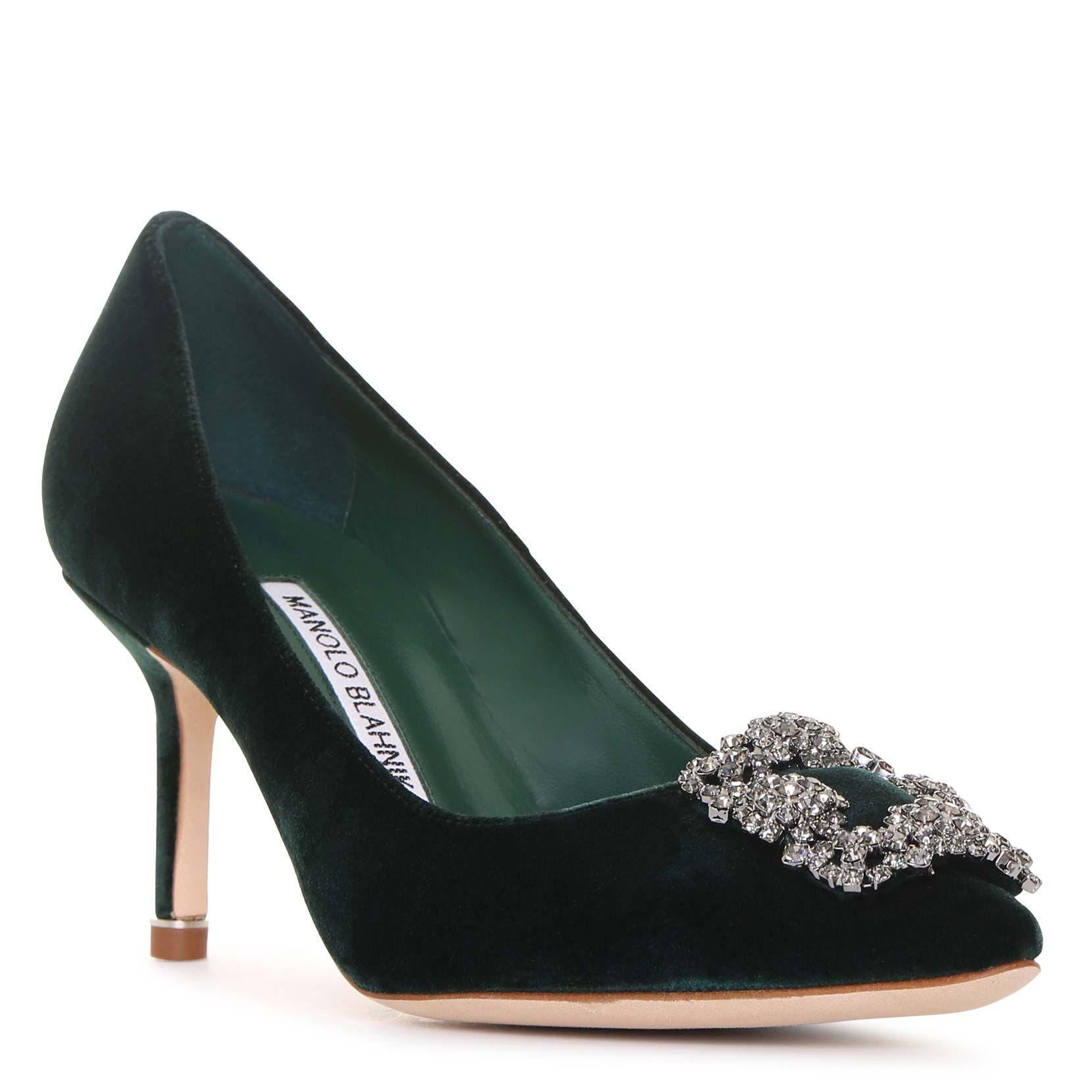 emerald manolo blahnik