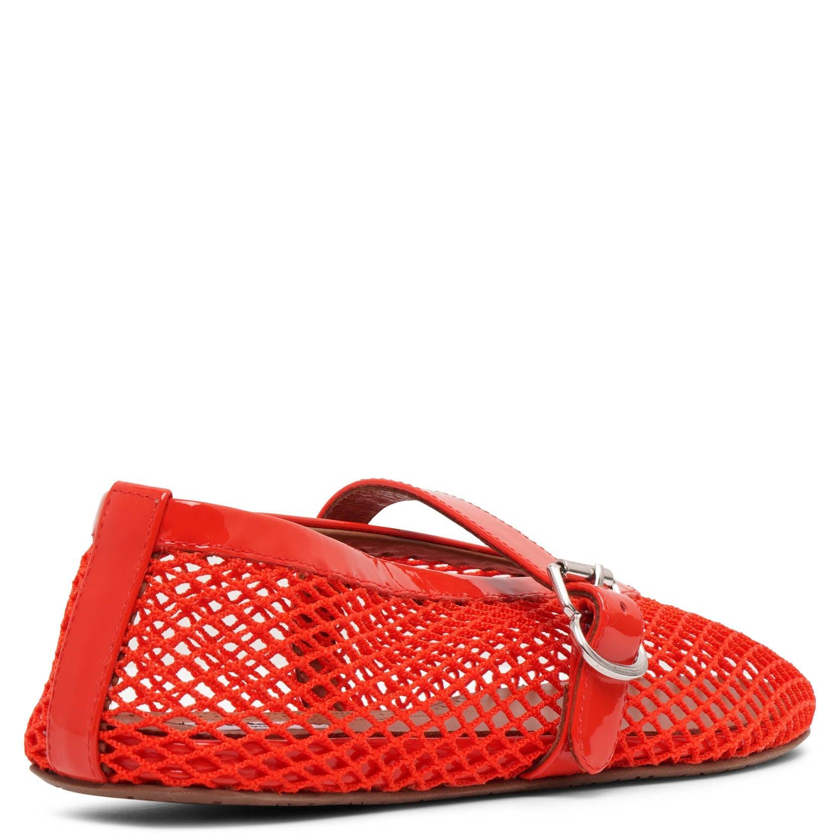 Alaïa Ballerina Flat in Red | Lyst