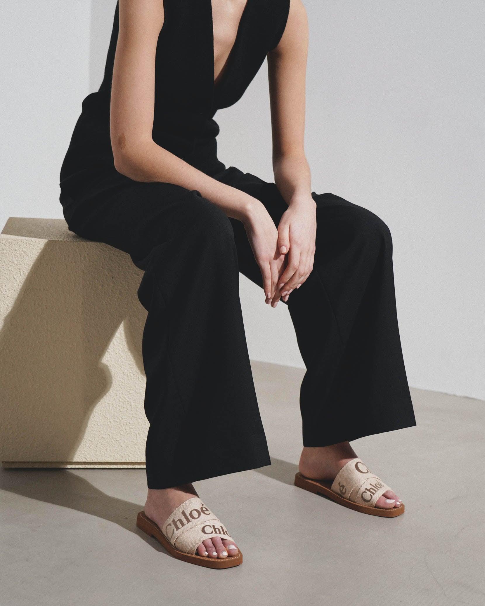 Blushy Beige Mule Chloe Beige Chloé Woody Heeled Mule Chloé LB