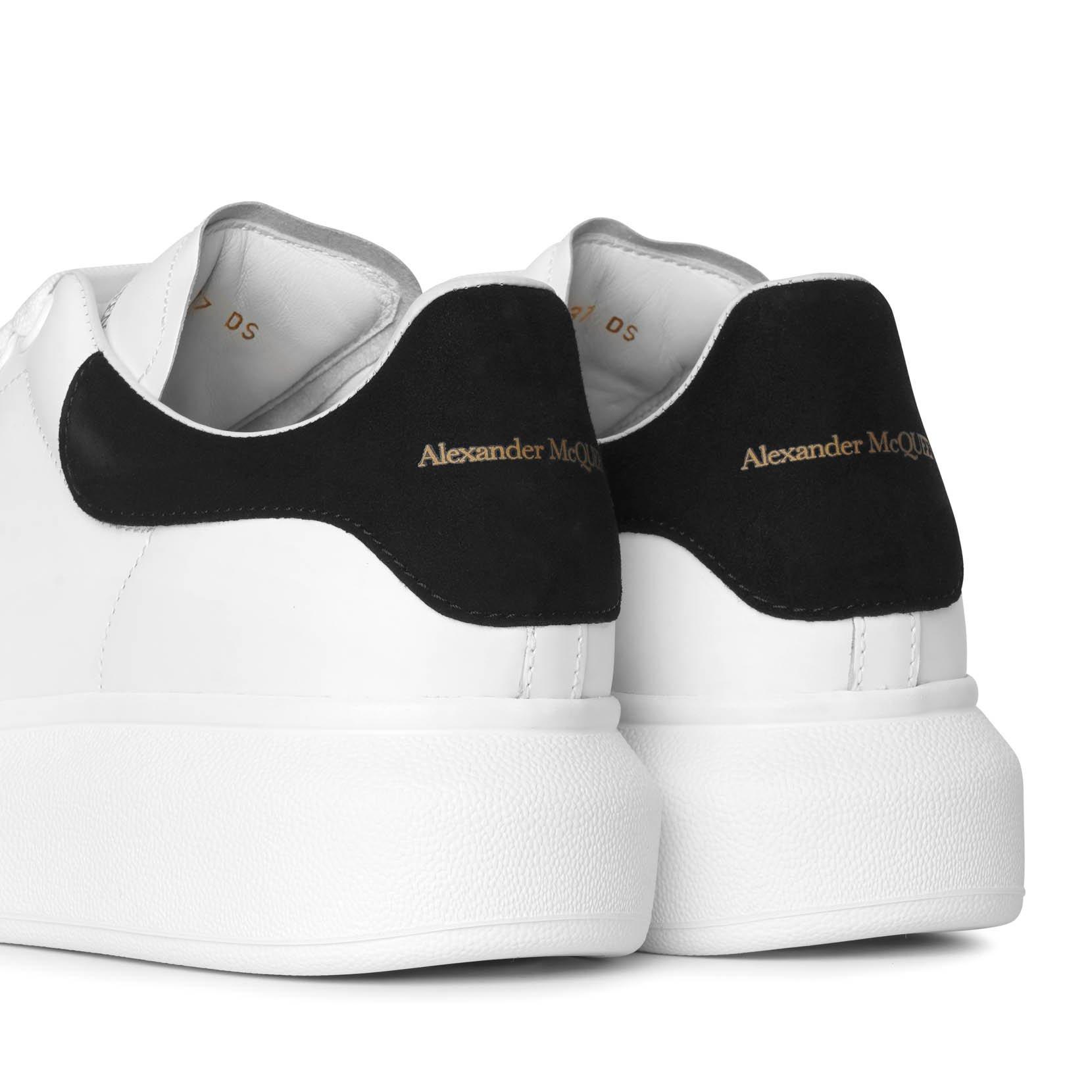 alexander mcqueen runway leather and suede platform trainers