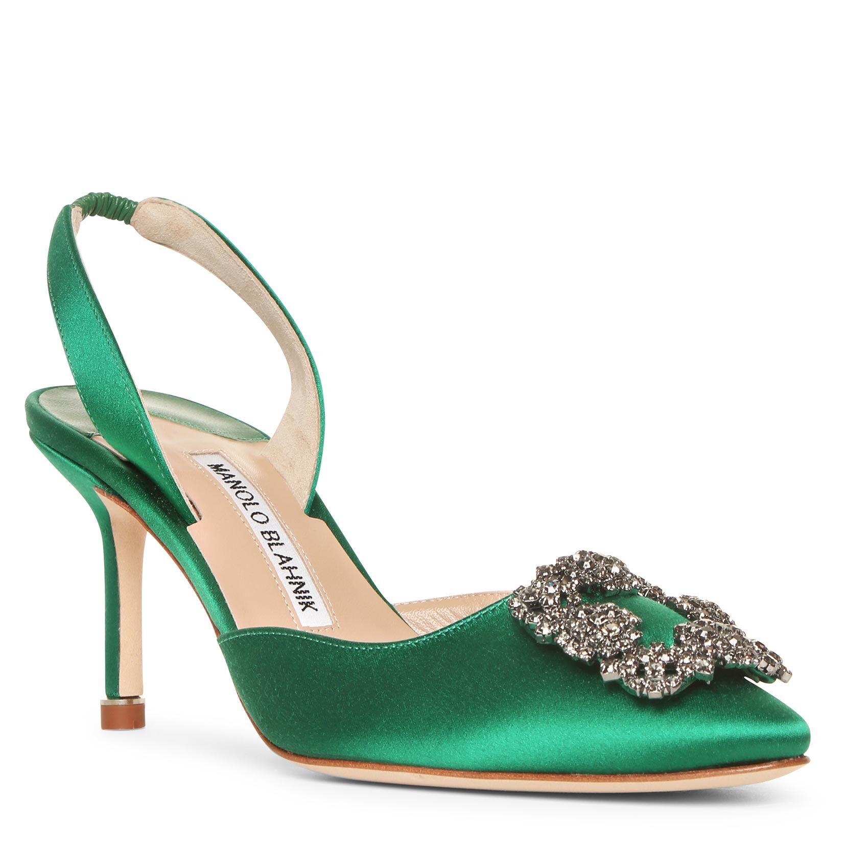 manolo blahnik emerald green