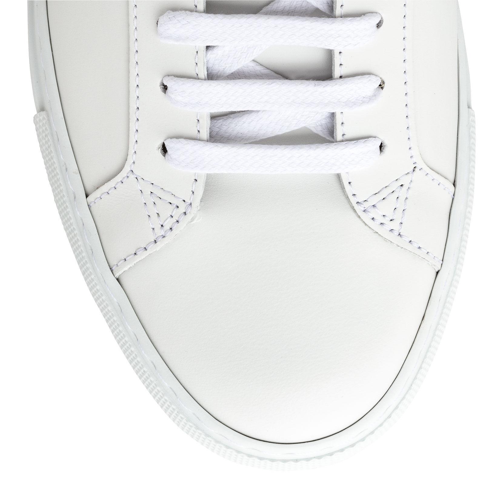Givenchy Leather Urban Street Reverse White And Silver Sneakers - Lyst