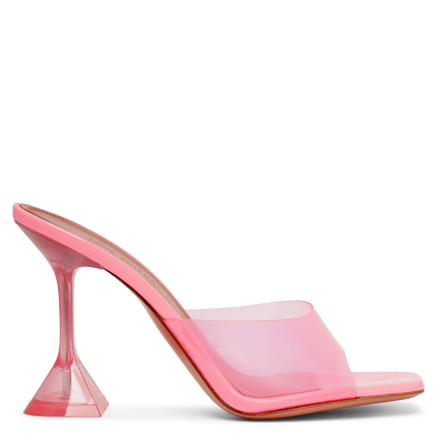 AMINA MUADDI Lupita Pink Pvc Mule Sandals | Lyst