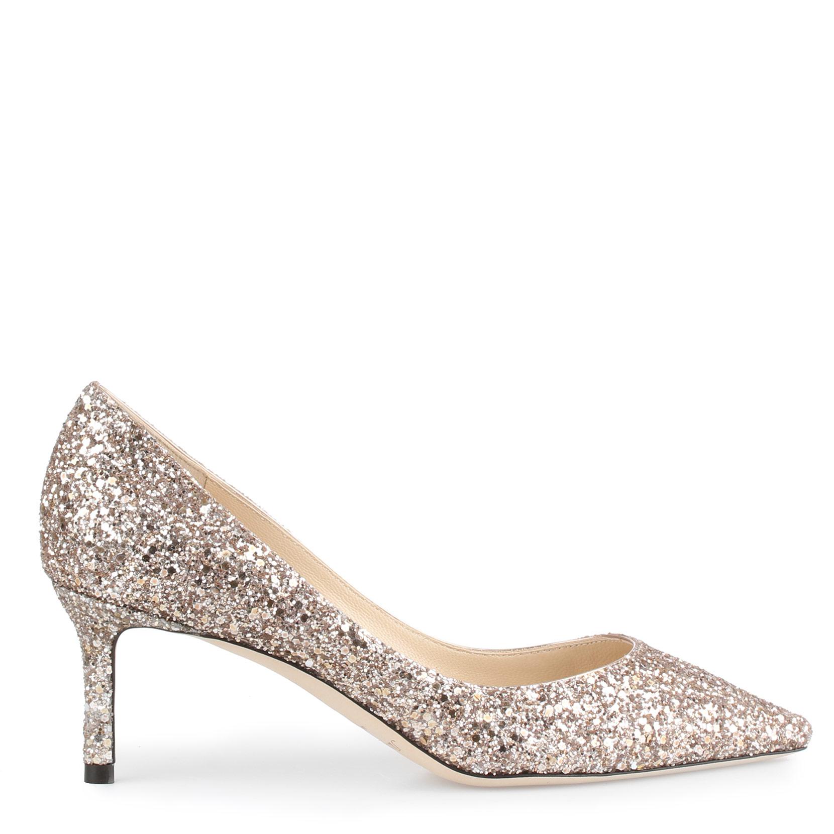 Jimmy Choo Leather Romy 60 Ballet Pink Glitter Pumps Lyst