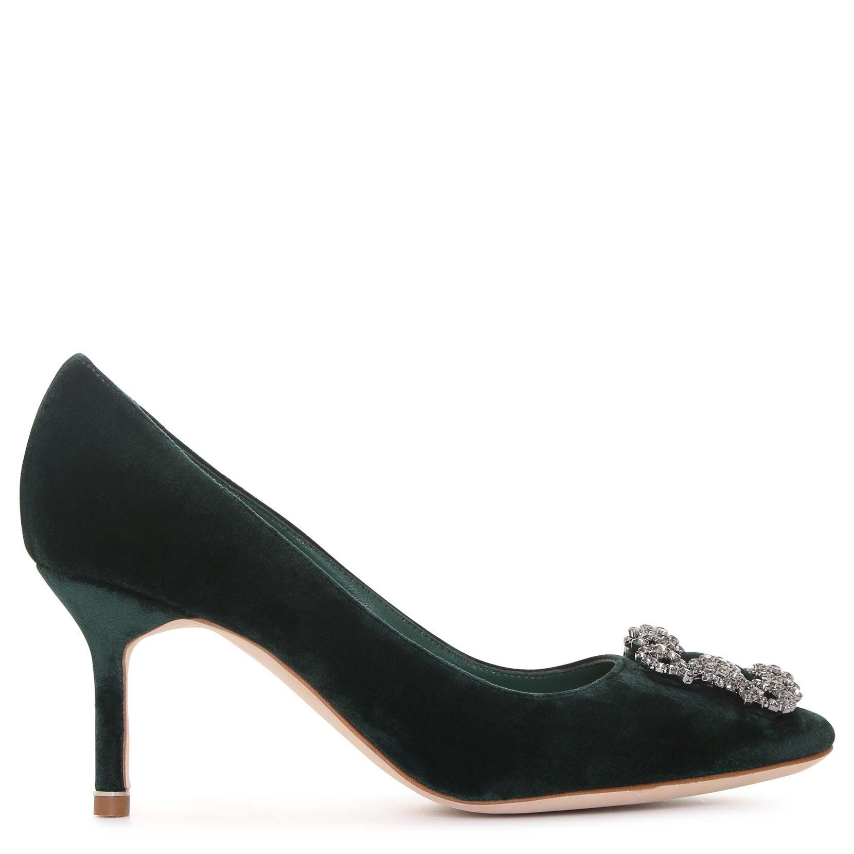emerald manolo blahnik